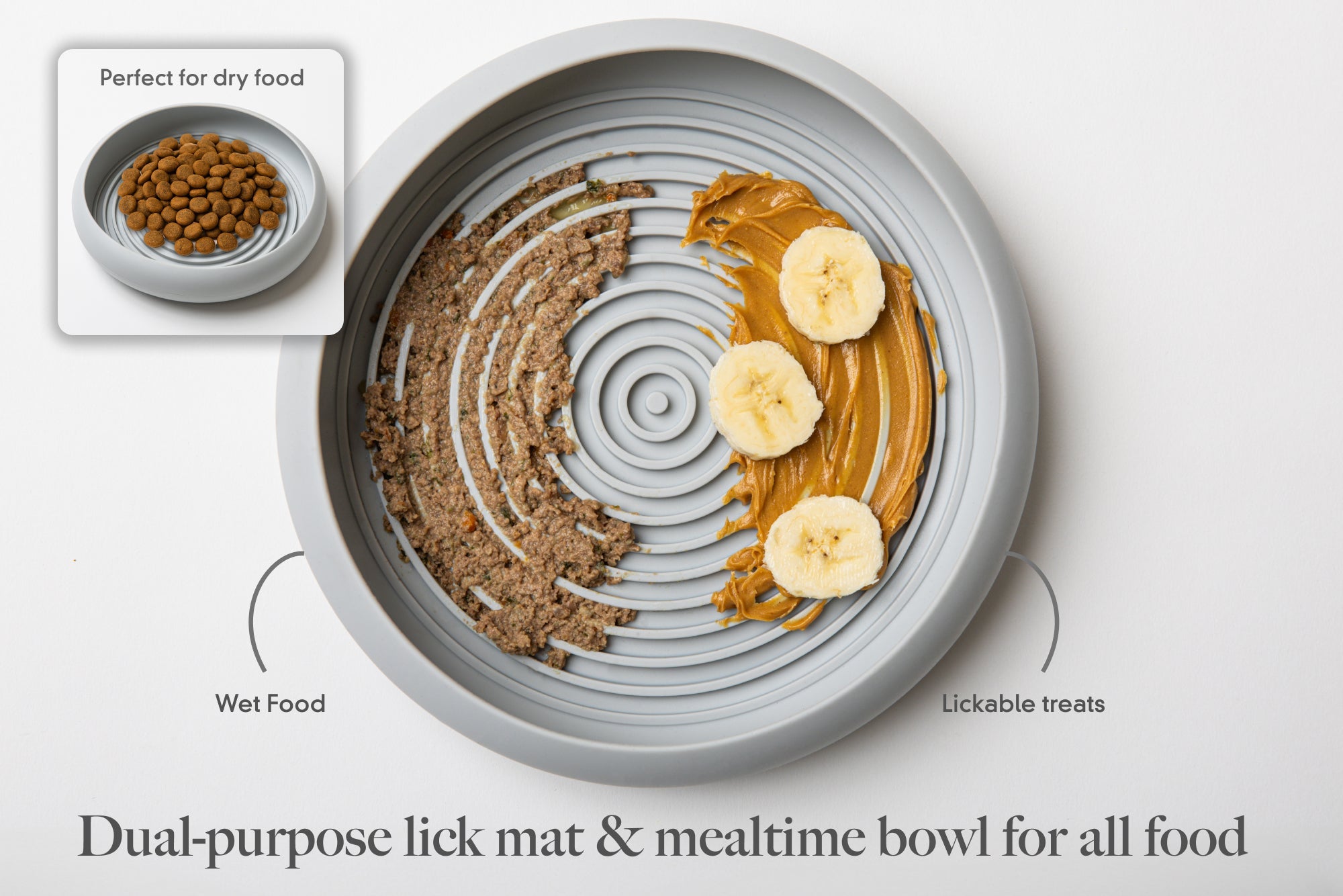 LAY LO Enrichment Lick Mat & Food Bowl - HT Animal Supply