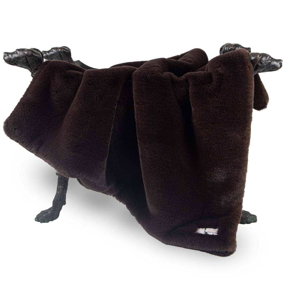Hello Doggie Divine Plus Ultra-Plush Espresso Dog Blanket