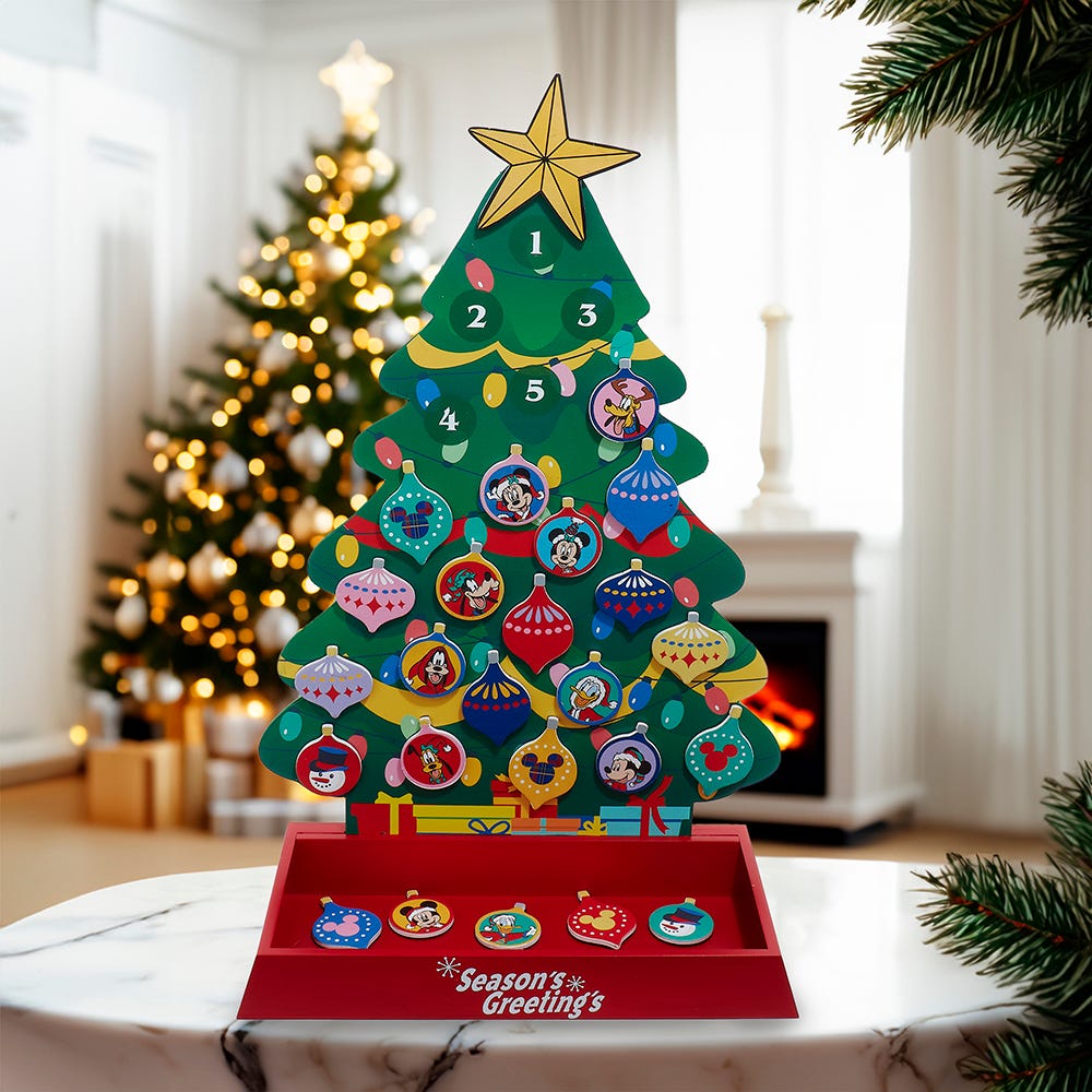 Kurt Adler 16-Inch Disney Advent Tree with Magnetic Ornaments
