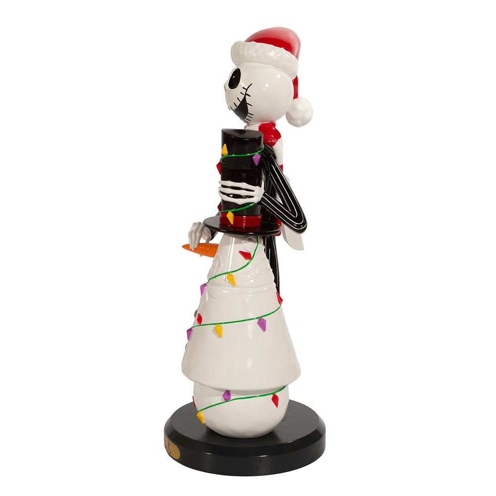 Kurt Adler 11-Inch Disney Nightmare Before Christmas Jack Skellington with Snowman Nutcracker