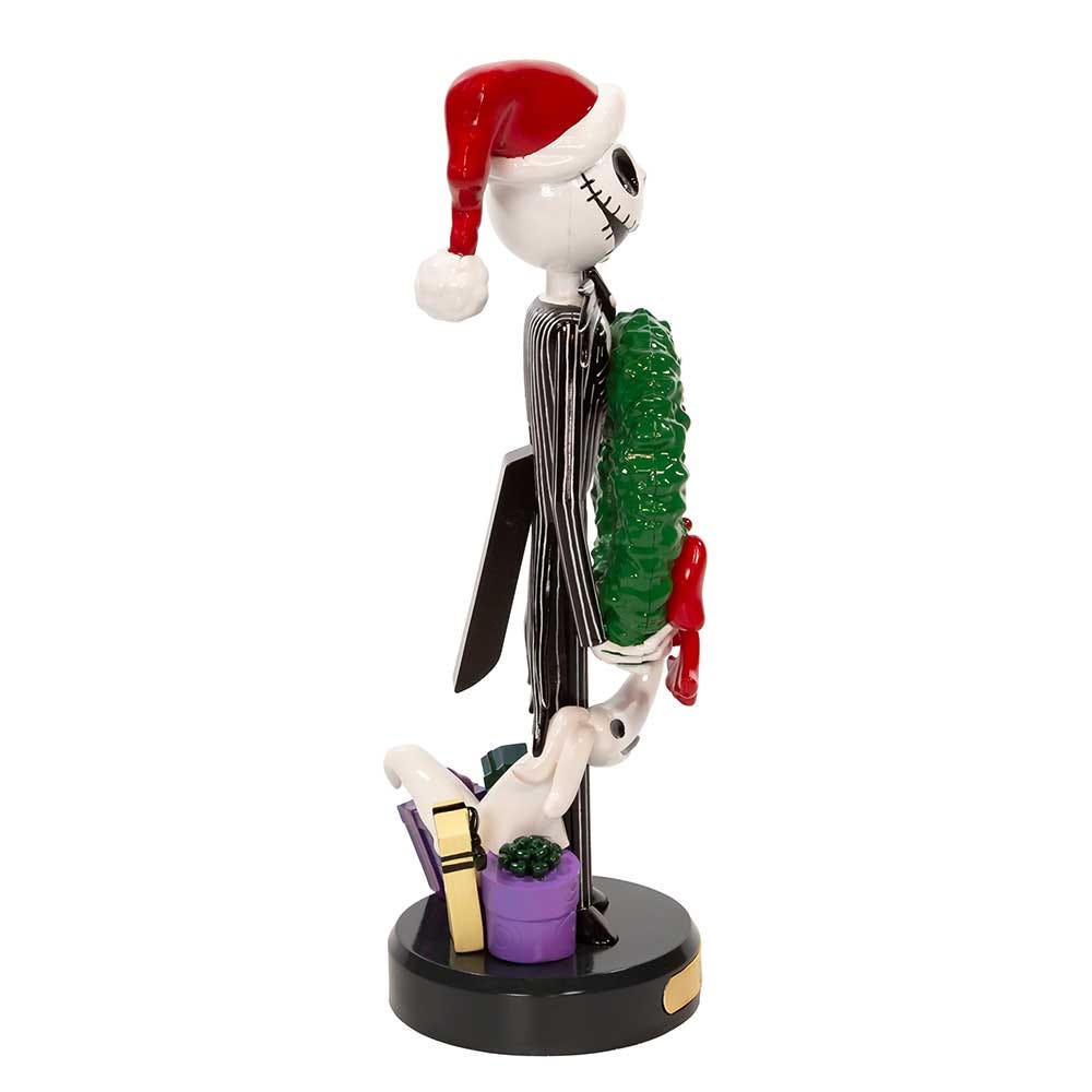 Kurt Adler 10-Inch Disney Nightmare Before Christmas Jack Skellington With Wreath Nutcracker