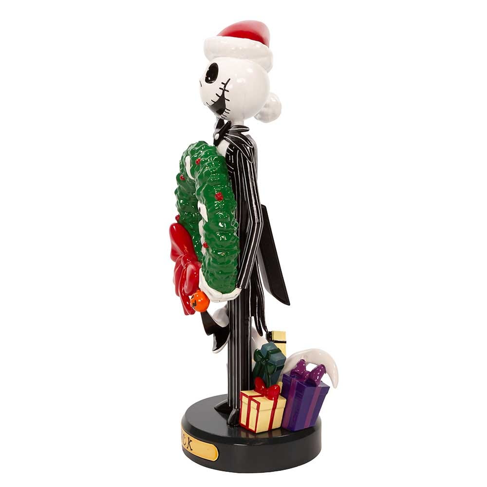 Kurt Adler 10-Inch Disney Nightmare Before Christmas Jack Skellington With Wreath Nutcracker