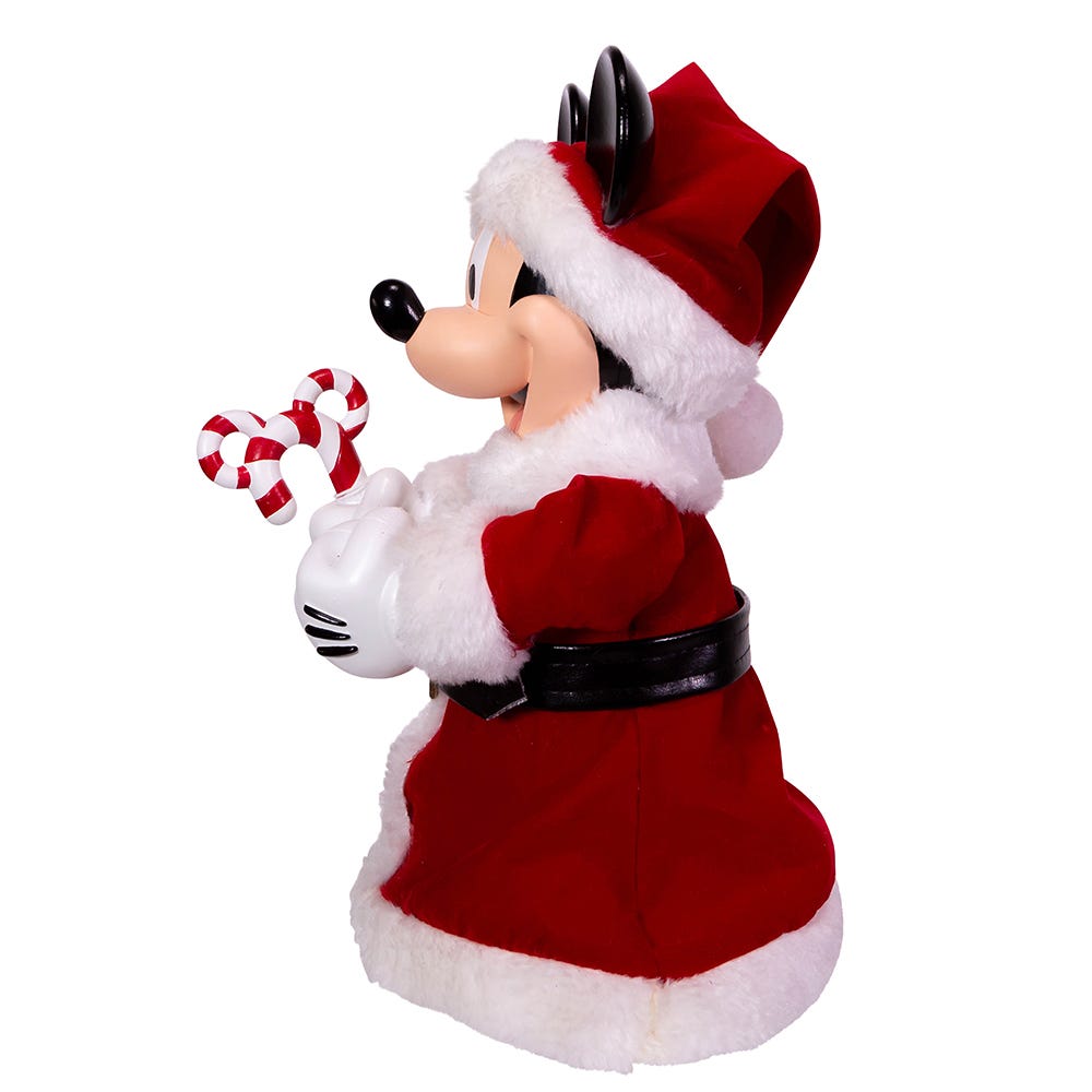 Kurt Adler 10-Inch Mickey Mouse Treetop/Tablepiece with Bendable Arms