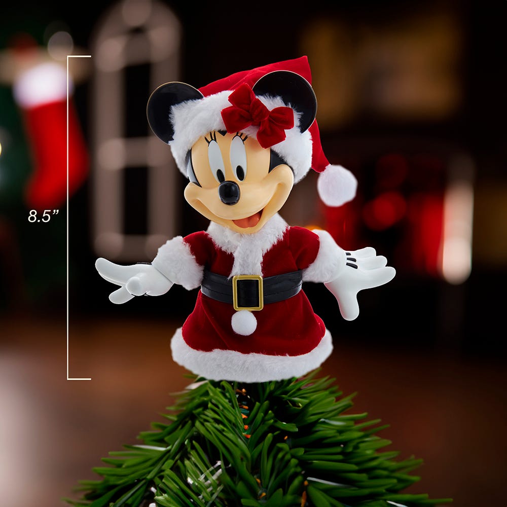 Kurt Adler 8.5-Inch Disney Minnie Mouse Tree Topper
