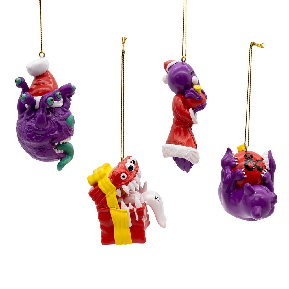 Kurt Adler Dungeons & Dragons Merry Monsters Ornament Set, 4-Piece Set