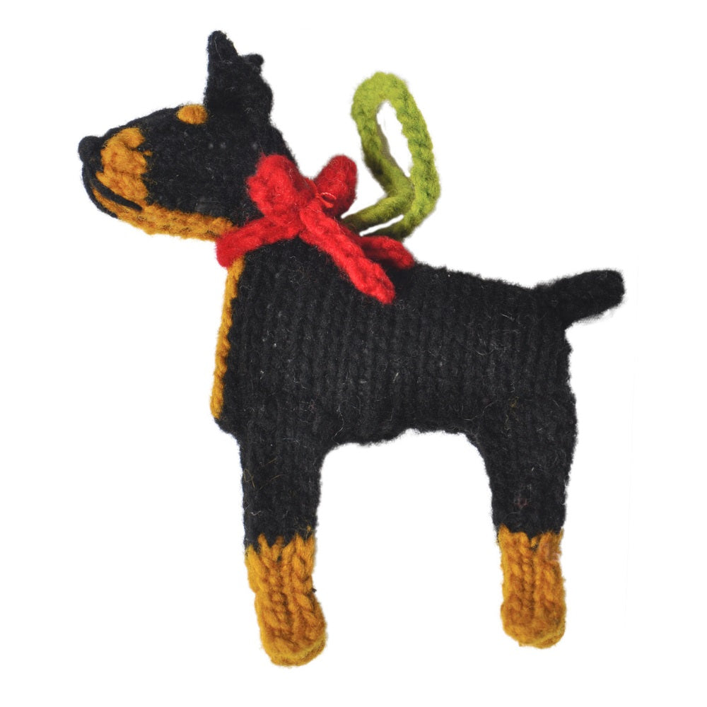 Chilly Dog Doberman Wool Ornament