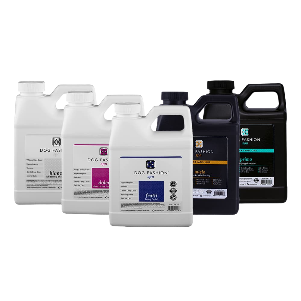 Five Bestselling Shampoos Bundle 16oz by Dog Fashion Spa