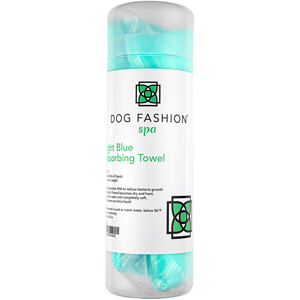 Dog Fashion Spa Absorption Towel Light Blue