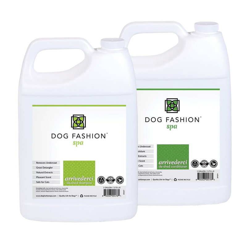 Dog Fashion Spa Arrivederci De-Shedding Gallon Set