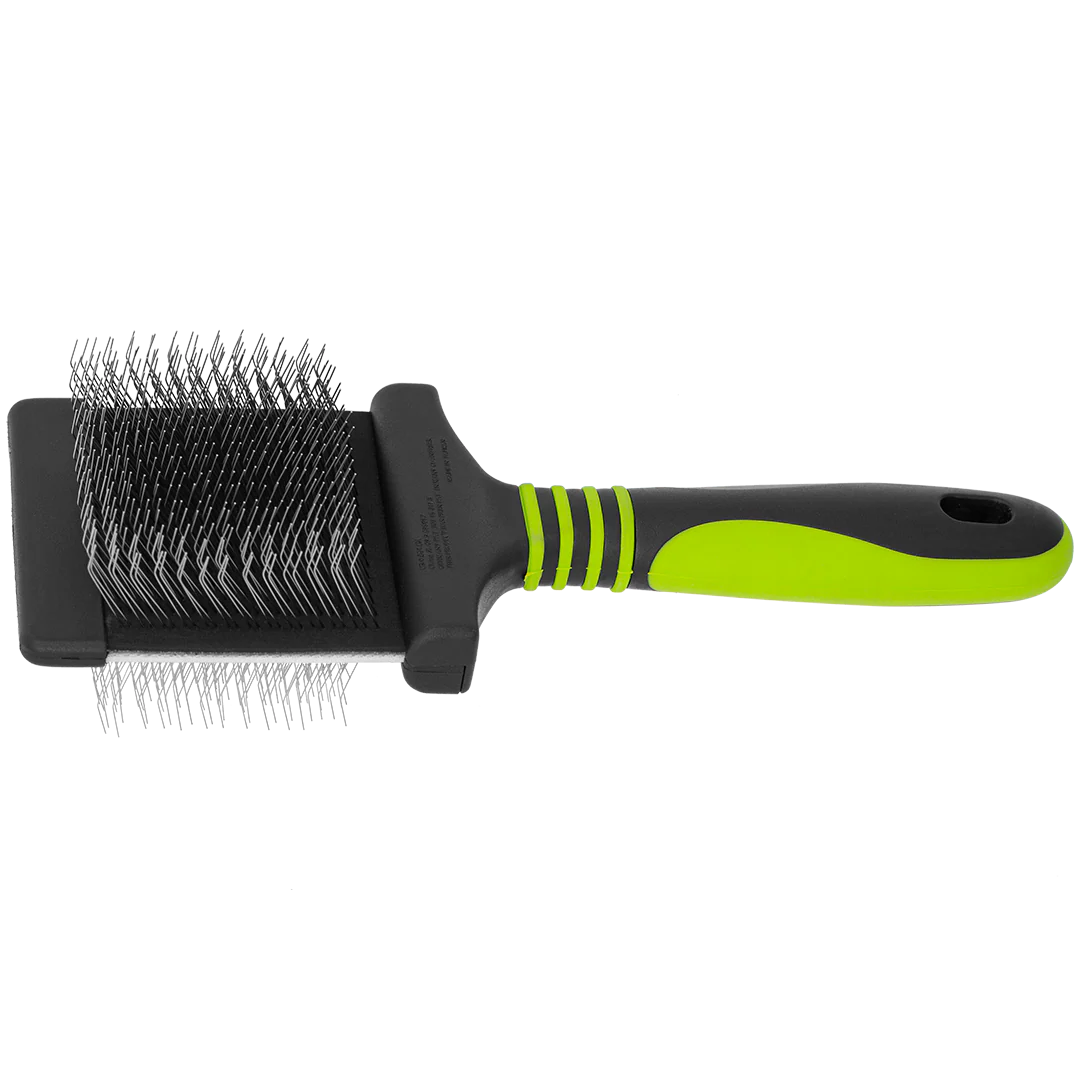 Finishing Soft Green Slicker Brush by Dog Fashion Spa