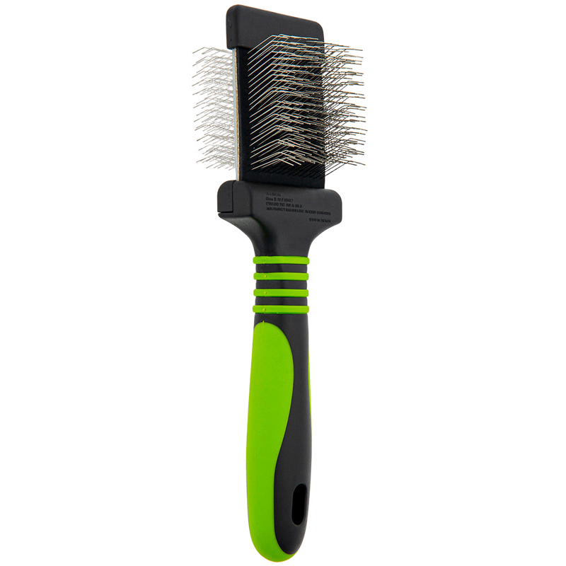 Mini Slicker Brush Green by Dog Fashion Spa