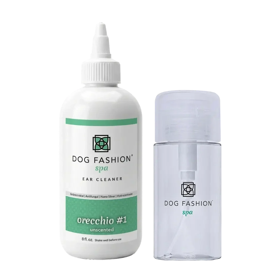 Dog Fashion Spa Orecchio #1 Unscented Ear Cleaner 8oz with Ear Cleaner Bottle