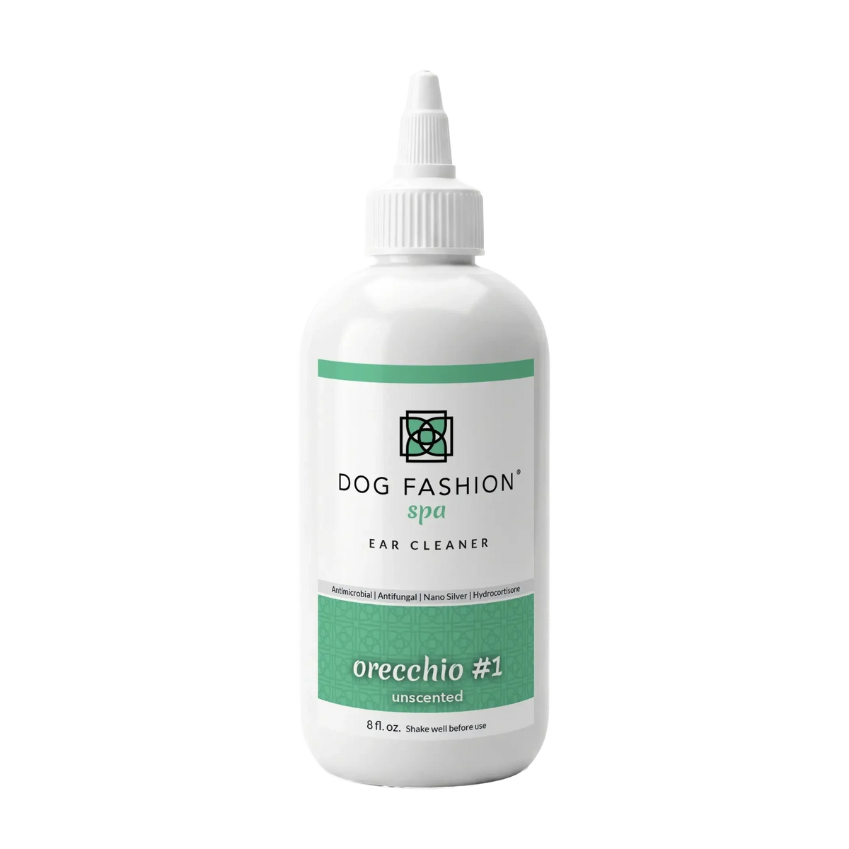 Dog Fashion Spa Orecchio #1 Unscented Ear Cleaner 8oz with Ear Cleaner Bottle