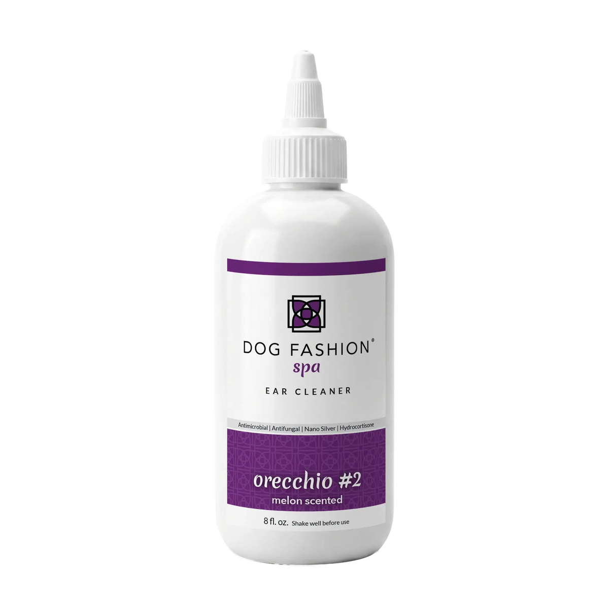 Dog Fashion Spa Orecchio #2 Melon Scented Ear Cleaner 8oz with Ear Cleaner Bottle
