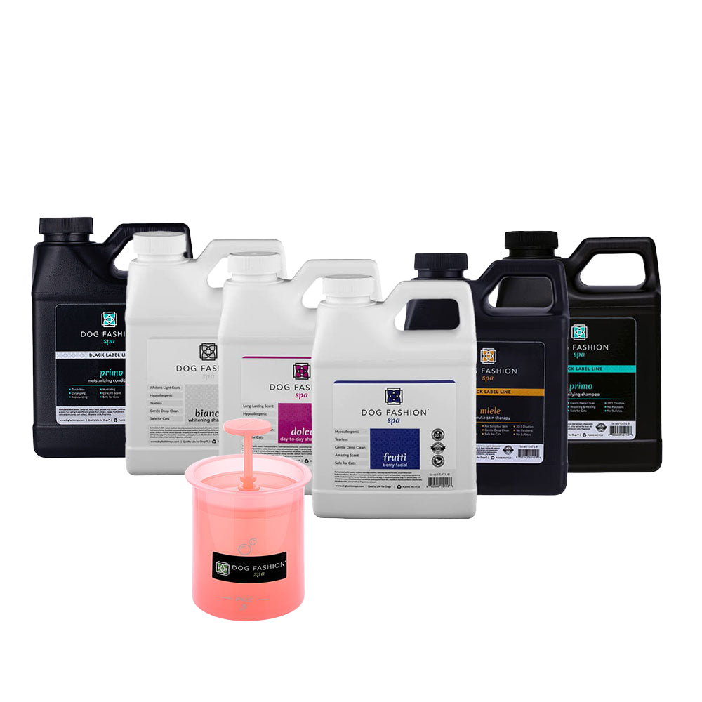 Shampoos and Conditioner Set 16oz with Foamer by Dog Fashion Spa