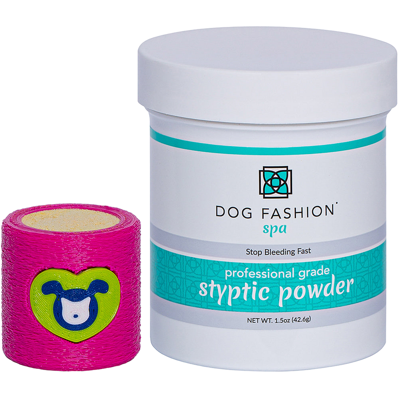 Styptic Powder with Free Holder Magenta by Dog Fashion Spa