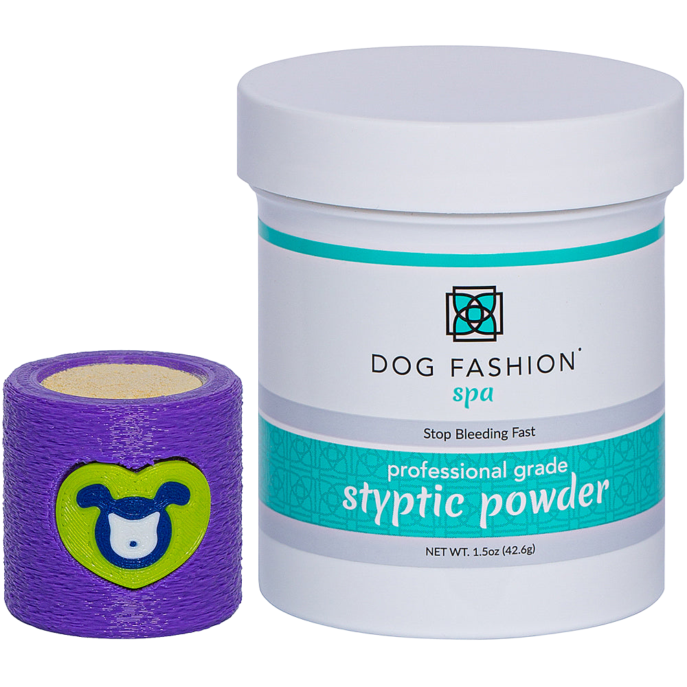 Styptic Powder with Free Holder Purple by Dog Fashion Spa