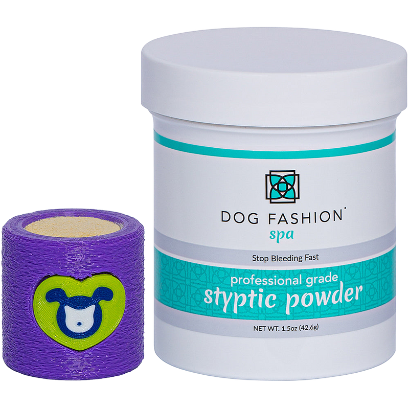 Styptic Powder with Free Holder Purple by Dog Fashion Spa