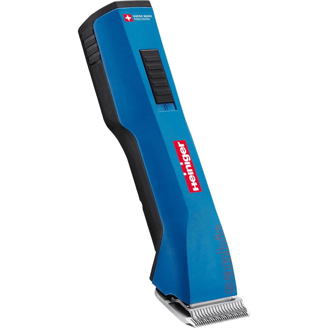 Blue Saphir Cordless Clipper Two Batteries with 2 Free Drives by Heiniger