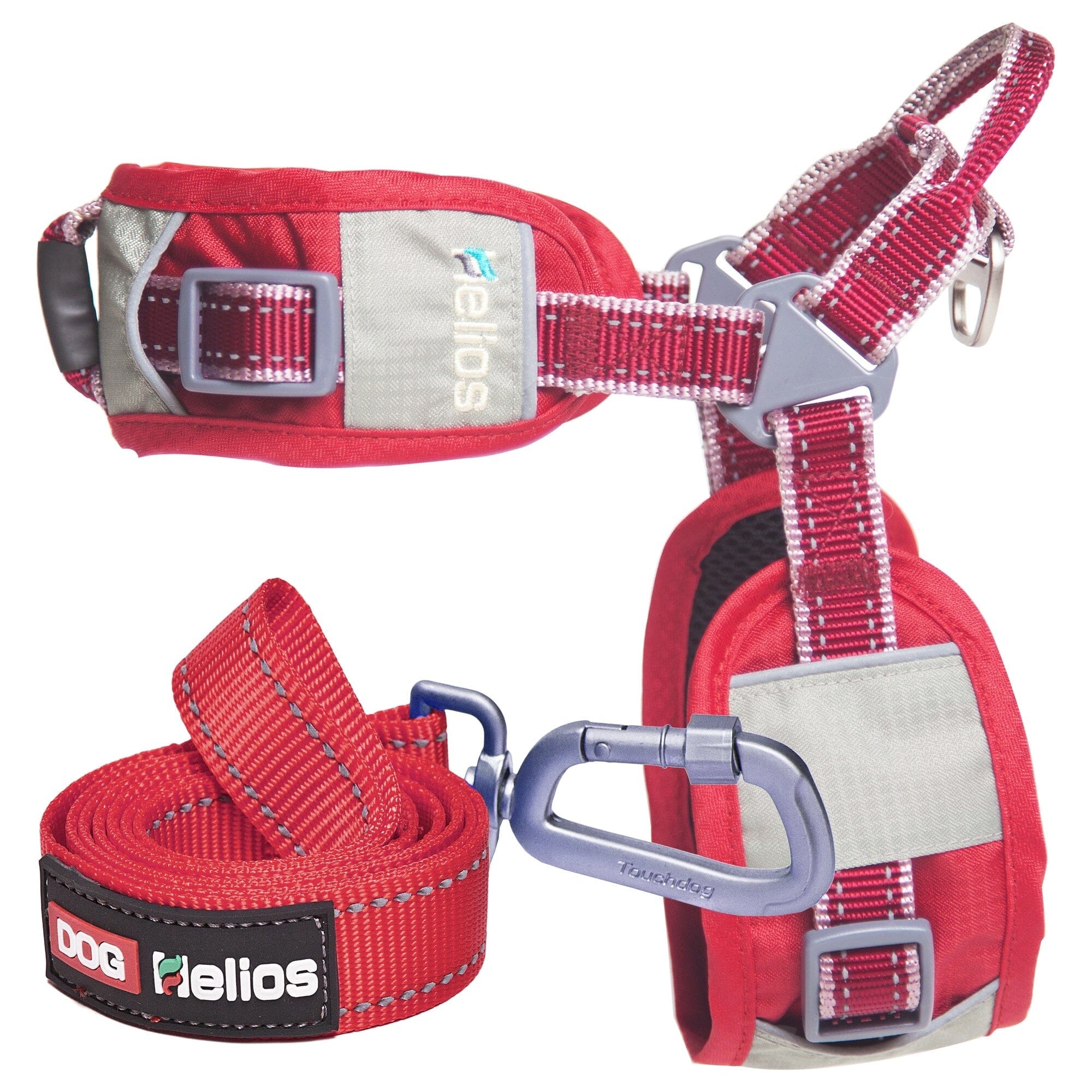 Dog Helios Geo-turf Performance Adjustible and Reflective Dog Harness and Leash | HT Animal Supply