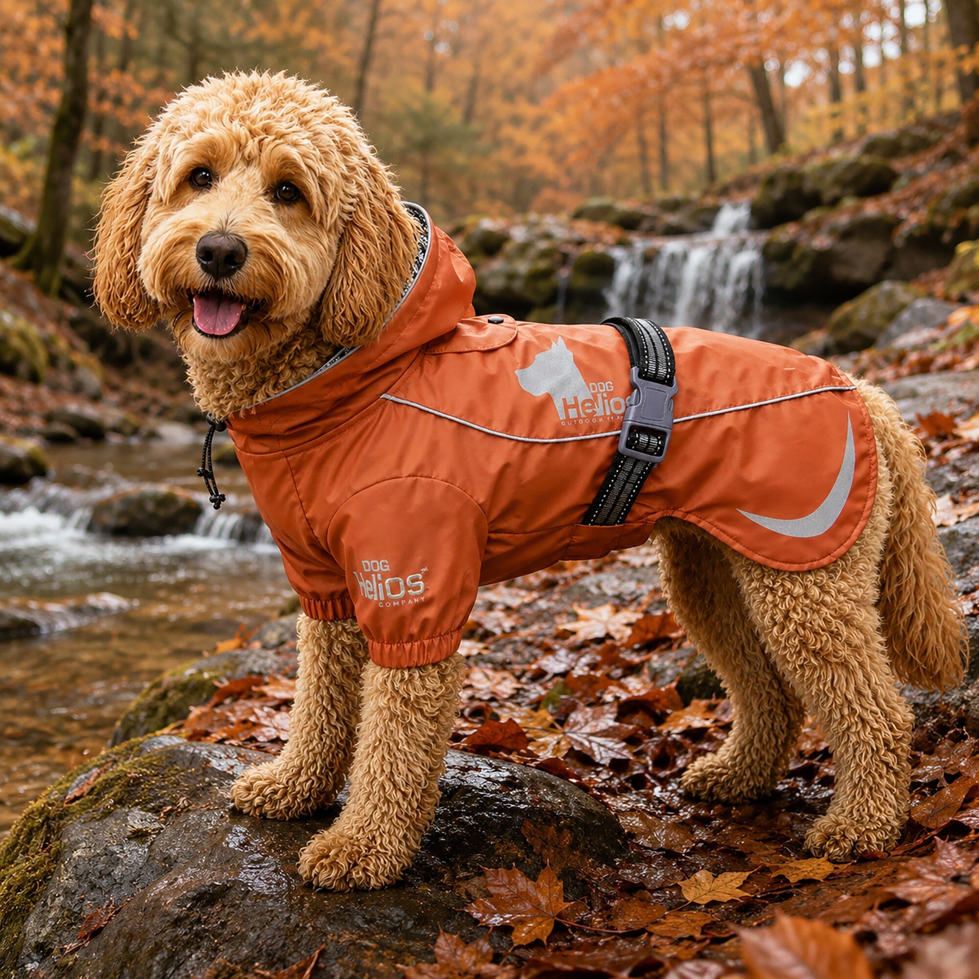 Dog Helios Ice-Breaker Extendable Hooded Dog Coat w/ Heat Reflective Technology | HT Animal Supply