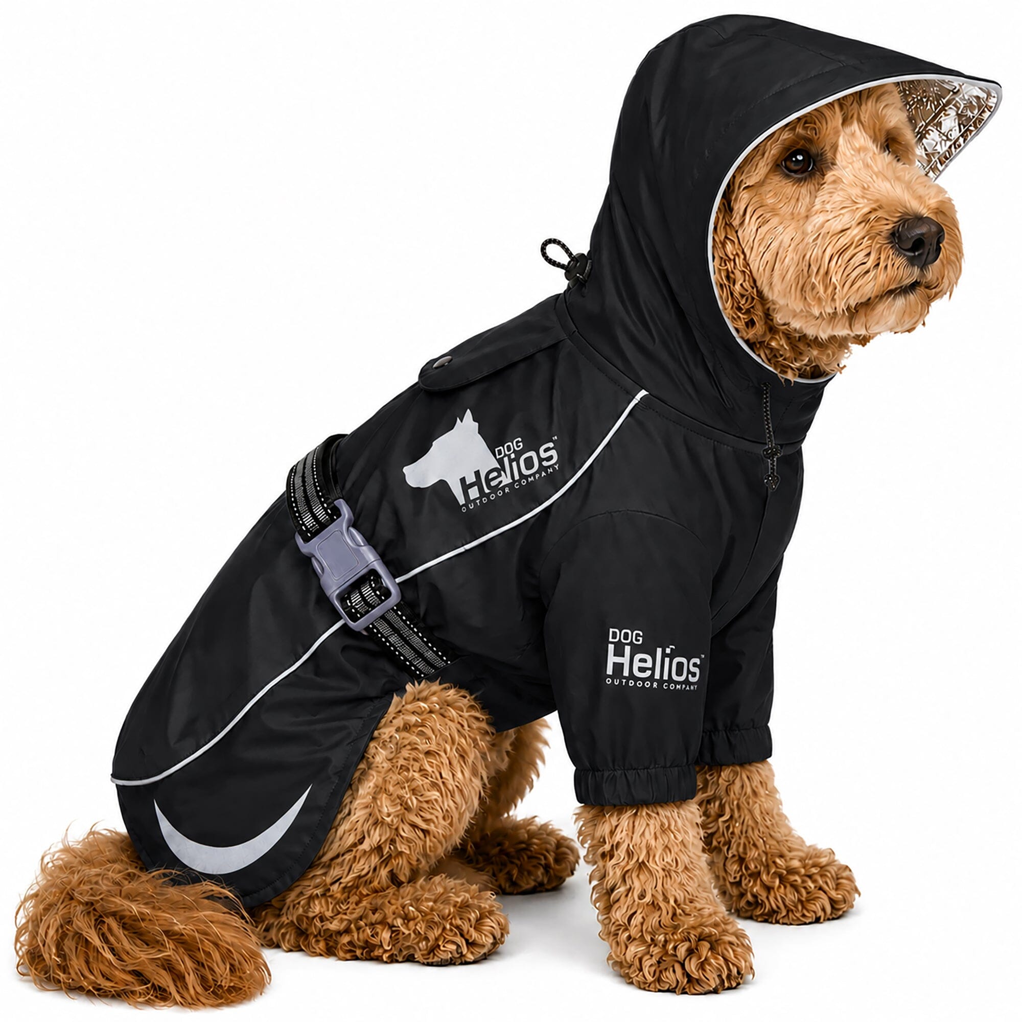 Dog Helios Ice-Breaker Extendable Hooded Dog Coat w/ Heat Reflective Technology | HT Animal Supply
