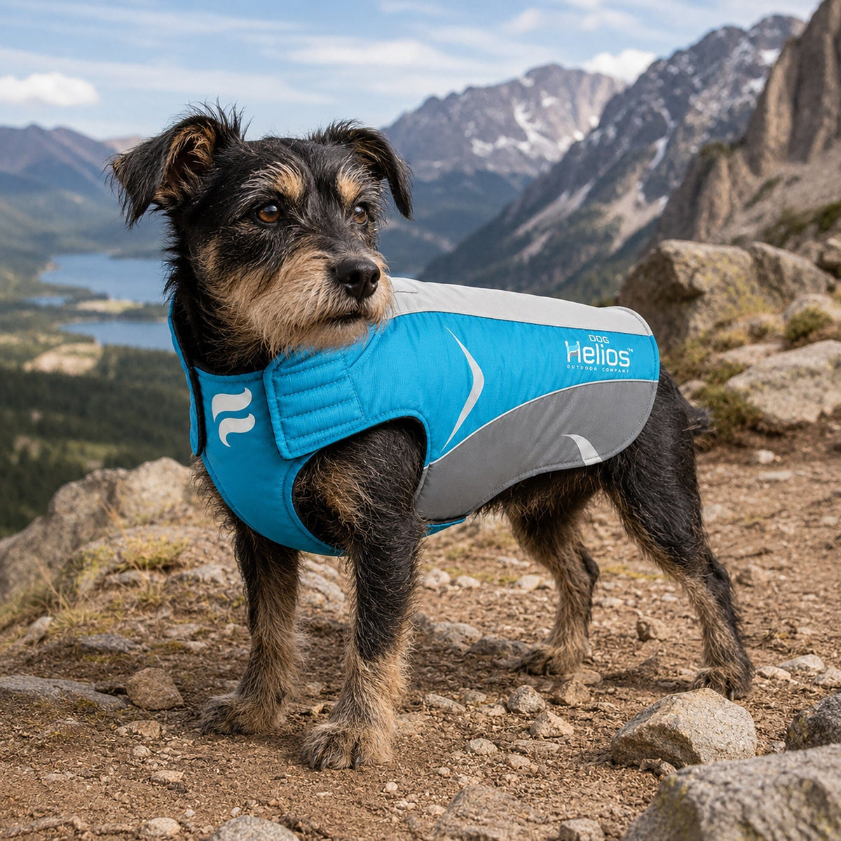 Dog Helios Altitude-Mountaineer Wrap-Hook-and-Loop Waterproof Dog Coat | HT Animal Supply