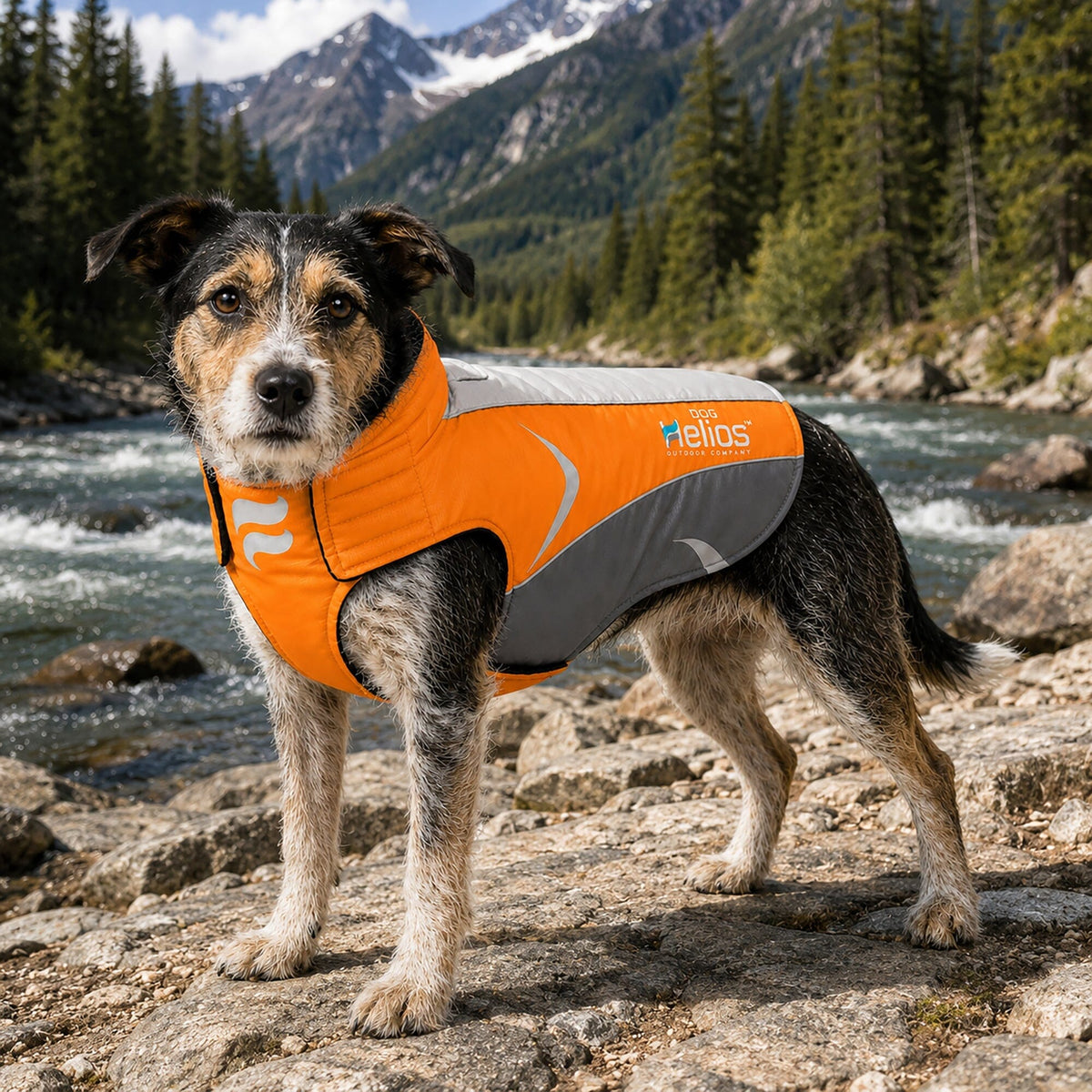 Dog Helios Altitude-Mountaineer Wrap-Hook-and-Loop Waterproof Dog Coat | HT Animal Supply