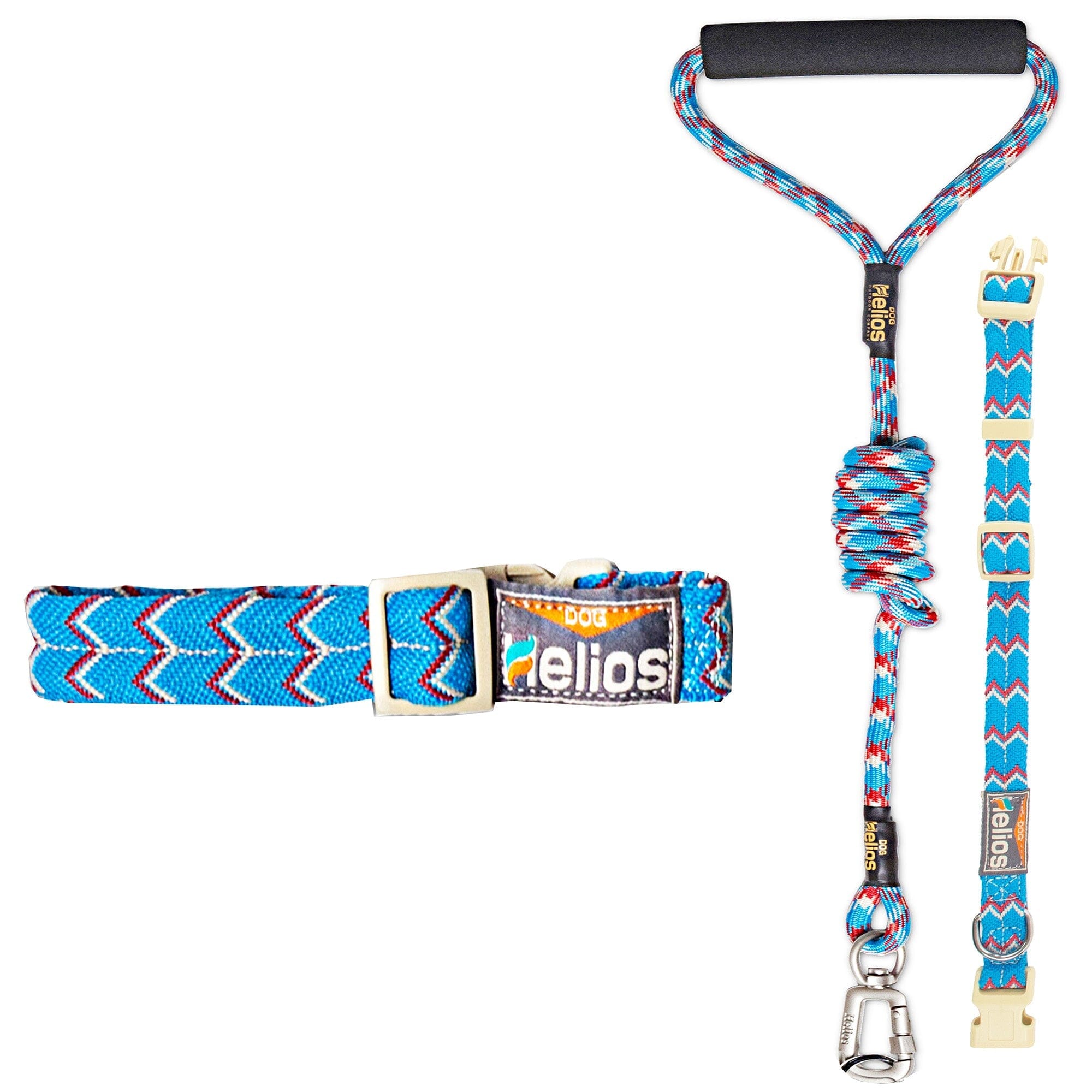 Dog Helios Dura-Tough 2-in-1 Reflective Adjustable Fashion Dog Leash and Collar | HT Animal Supply