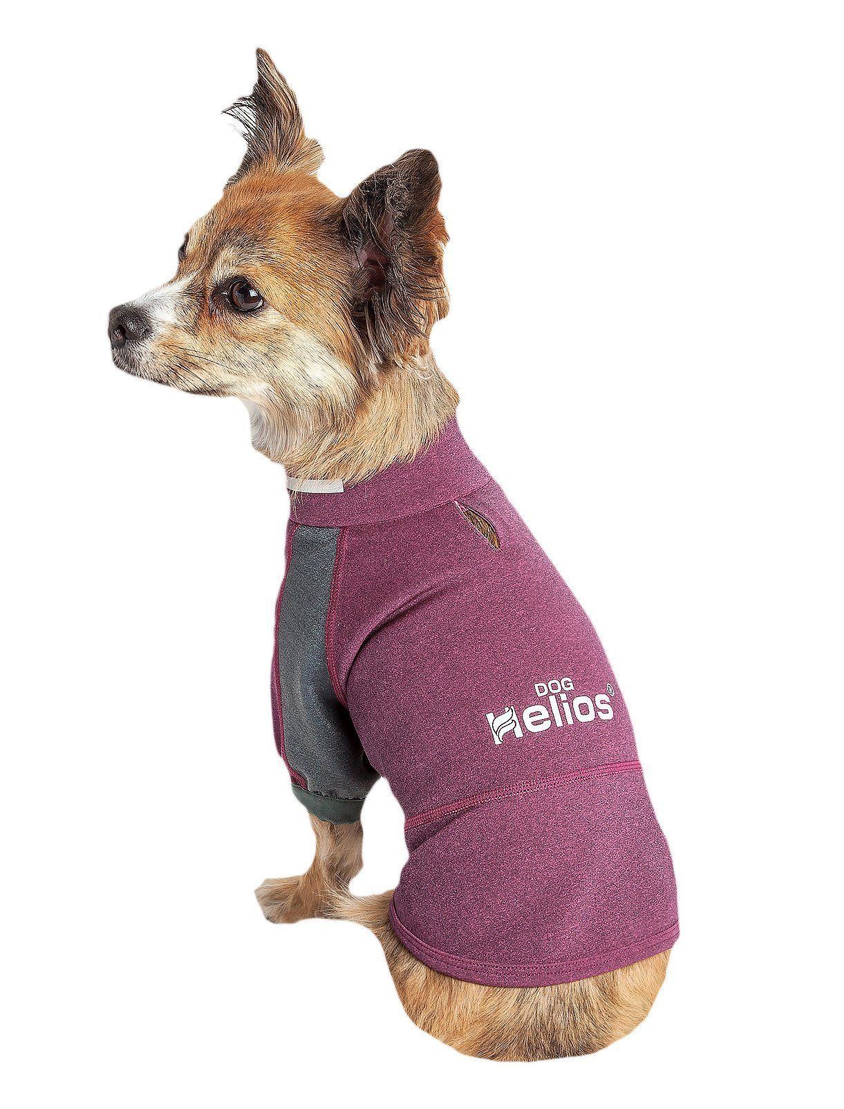 Dog Helios ® Eboneflow Mediumweight 4-Way-Stretch Flexible And Breathable Performance Dog Yoga T-Shirt