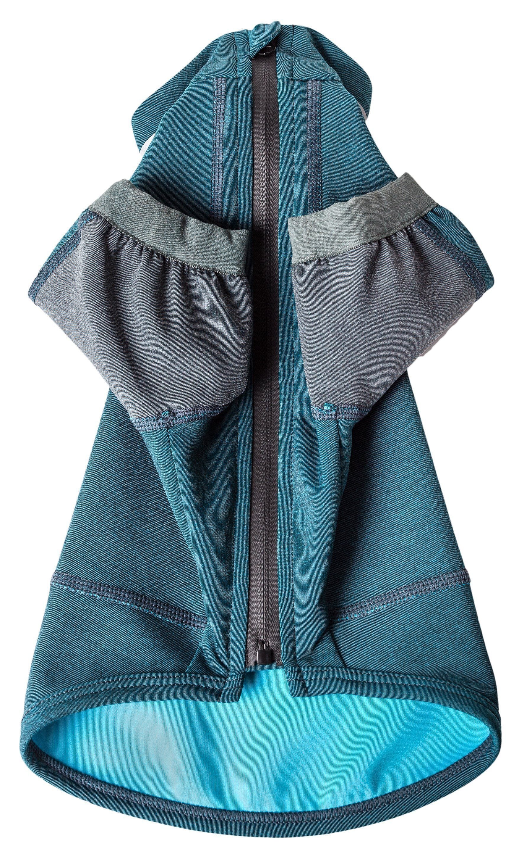 Dog Helios ® Eboneflow Mediumweight 4-Way-Stretch Flexible And Breathable Performance Dog Yoga T-Shirt