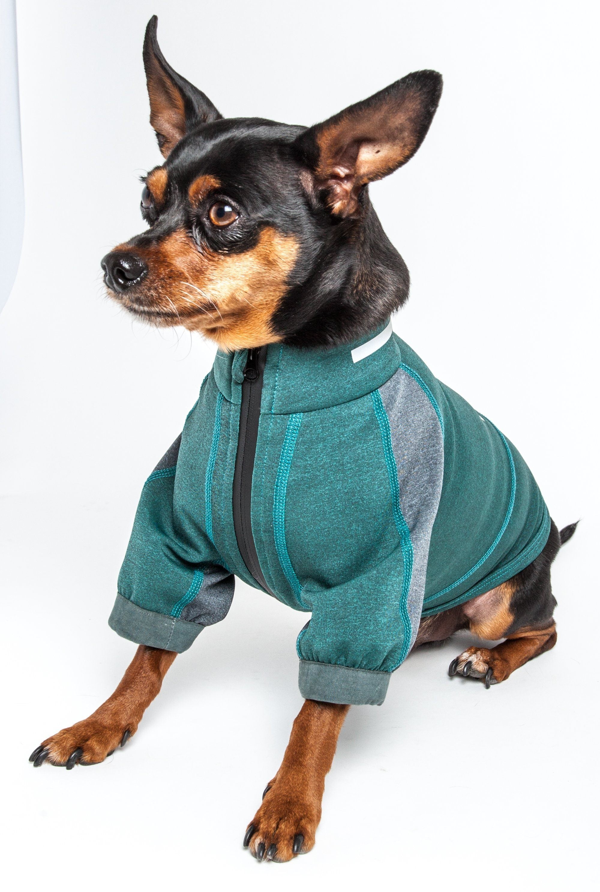 Dog Helios ® Eboneflow Mediumweight 4-Way-Stretch Flexible And Breathable Performance Dog Yoga T-Shirt