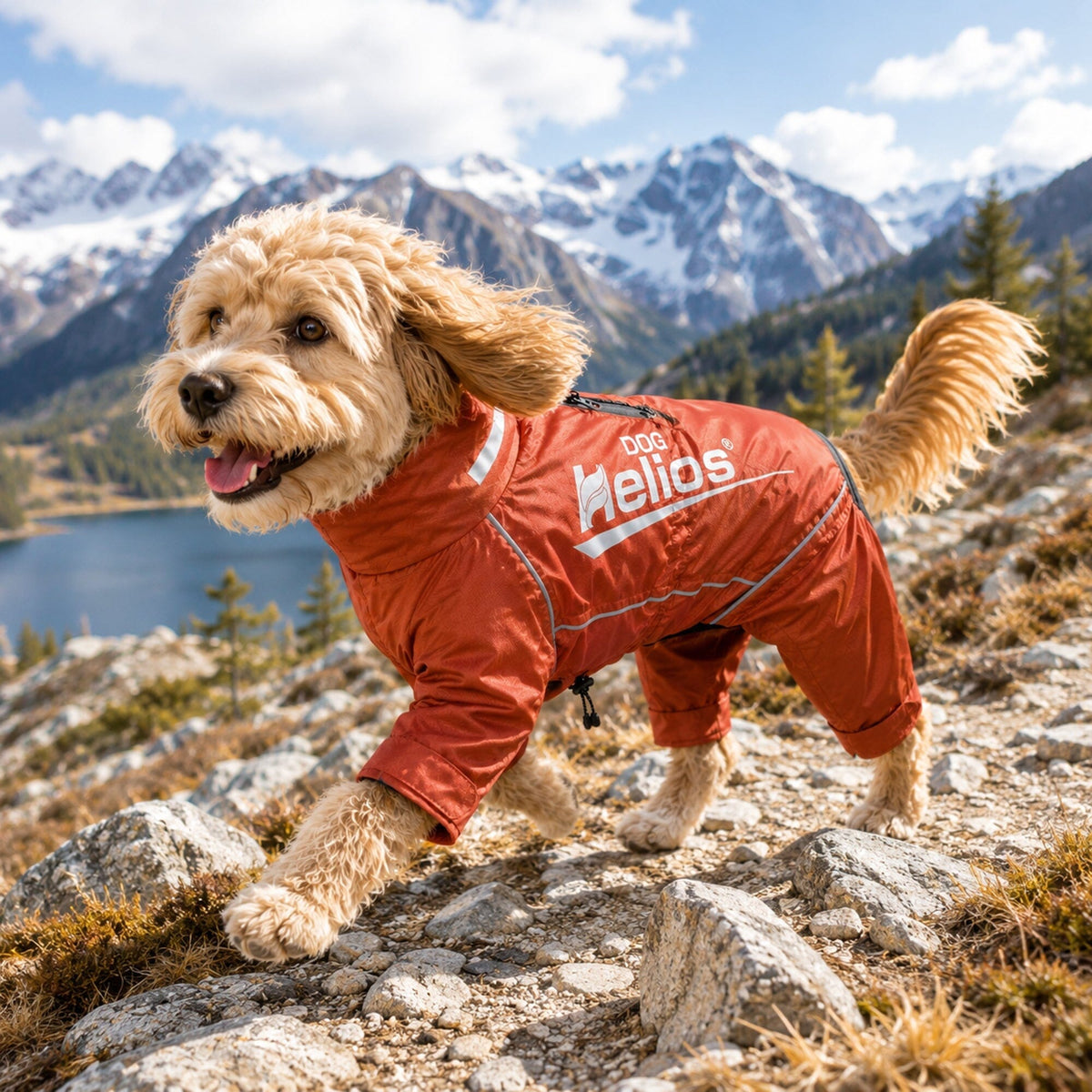 Dog Helios Hurricanine Waterproof and Reflective Full Body Dog Coat | HT Animal Supply