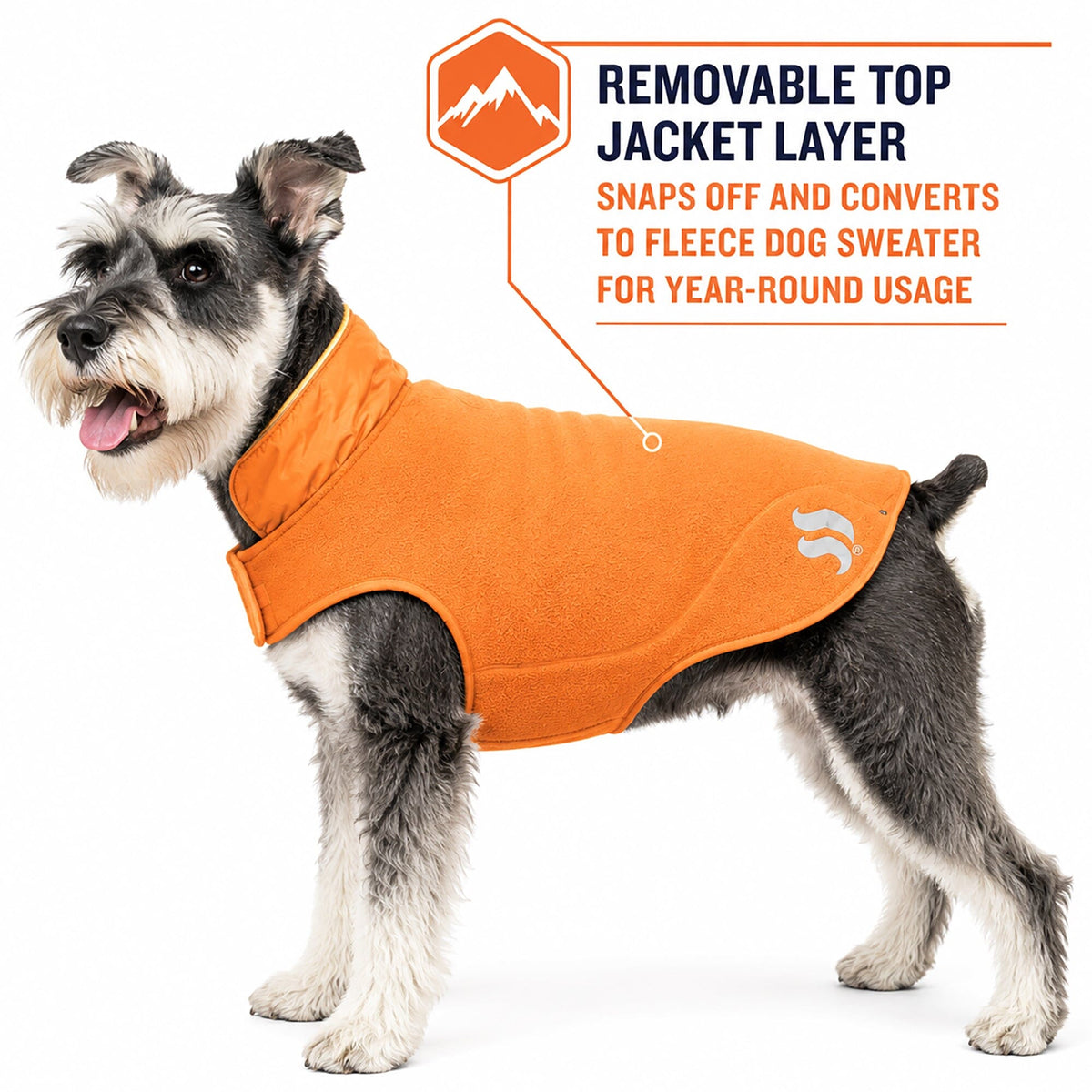 Dog Helios Lotus-Rusher 2-in-1 Dual-Removable Layered Performance Dog Jacket | HT Animal Supply