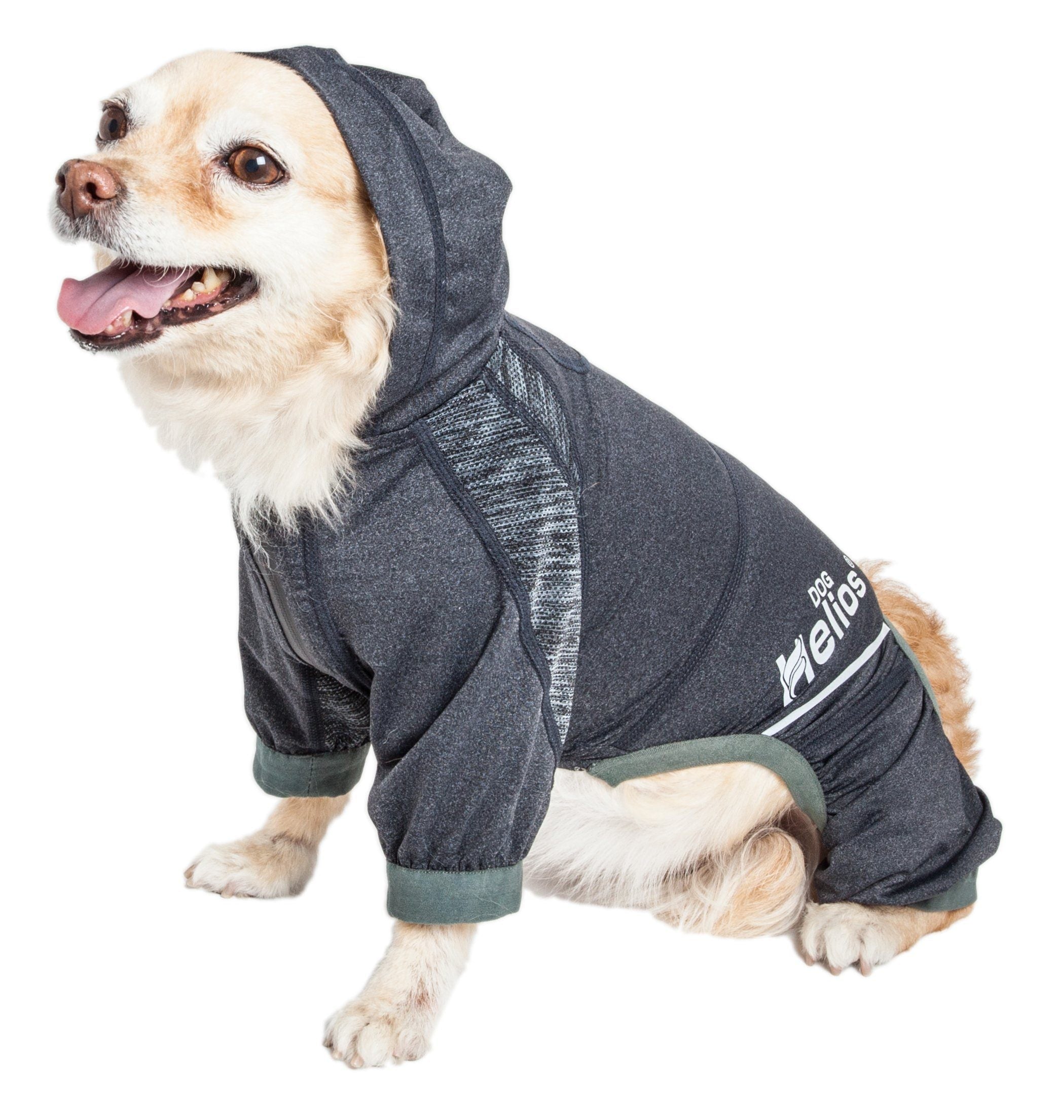 Dog Helios Namastail Lightweight 4-Way-Stretch Yoga Performance Dog Tracksuit Hoodie