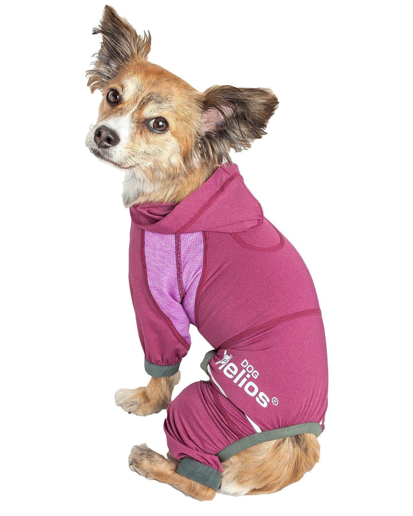 Dog Helios Namastail Lightweight 4-Way-Stretch Yoga Performance Dog Tracksuit Hoodie