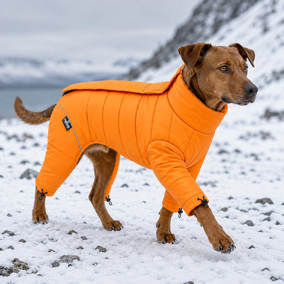 Dog Helios Thunder-crackle Adjustable and Reflective Full-Body Waded Winter Dog Jacket | HT Animal Supply