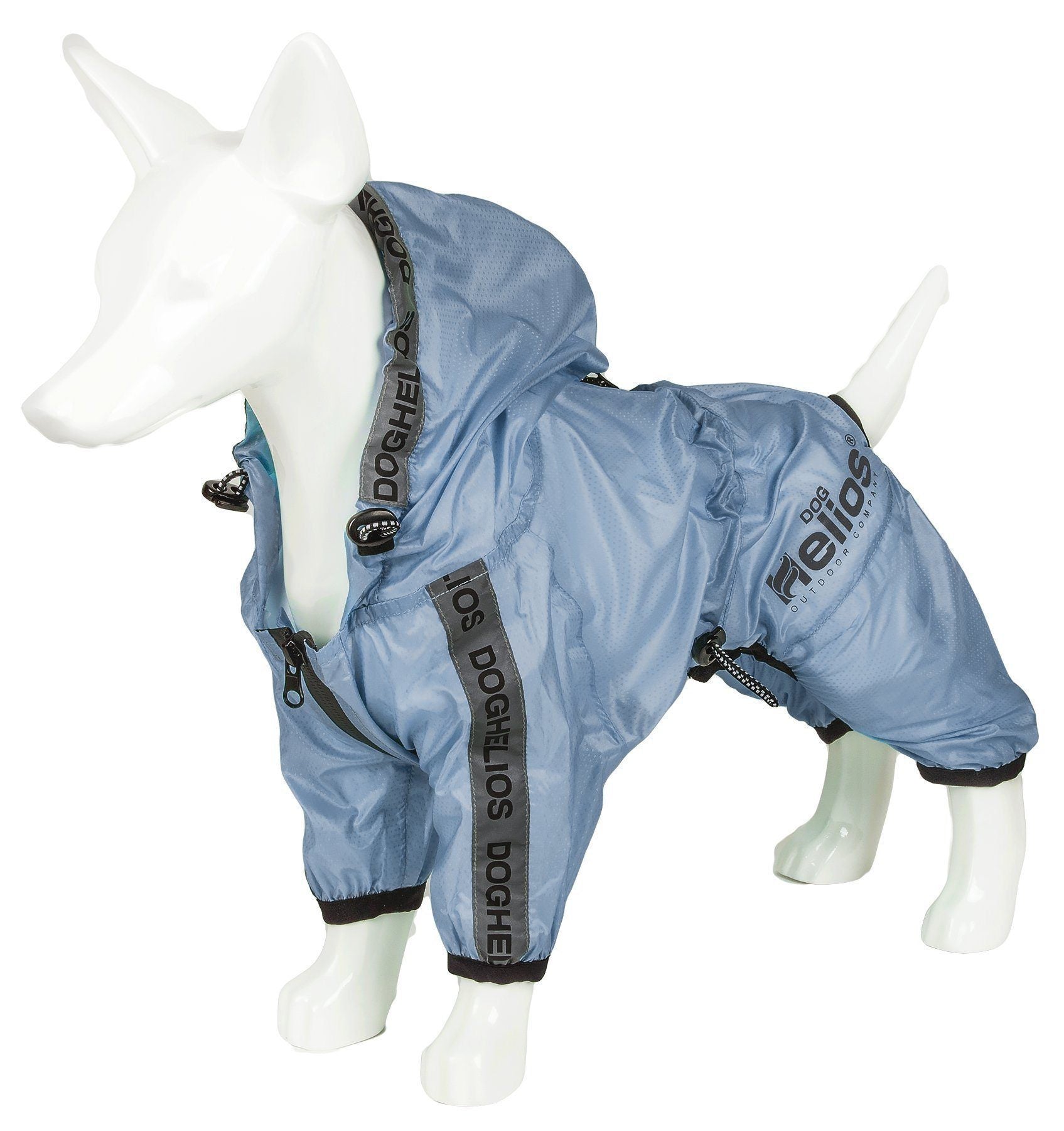 Dog Helios ® Torrential Shield Waterproof and Adjustable Full Body Dog Raincoat