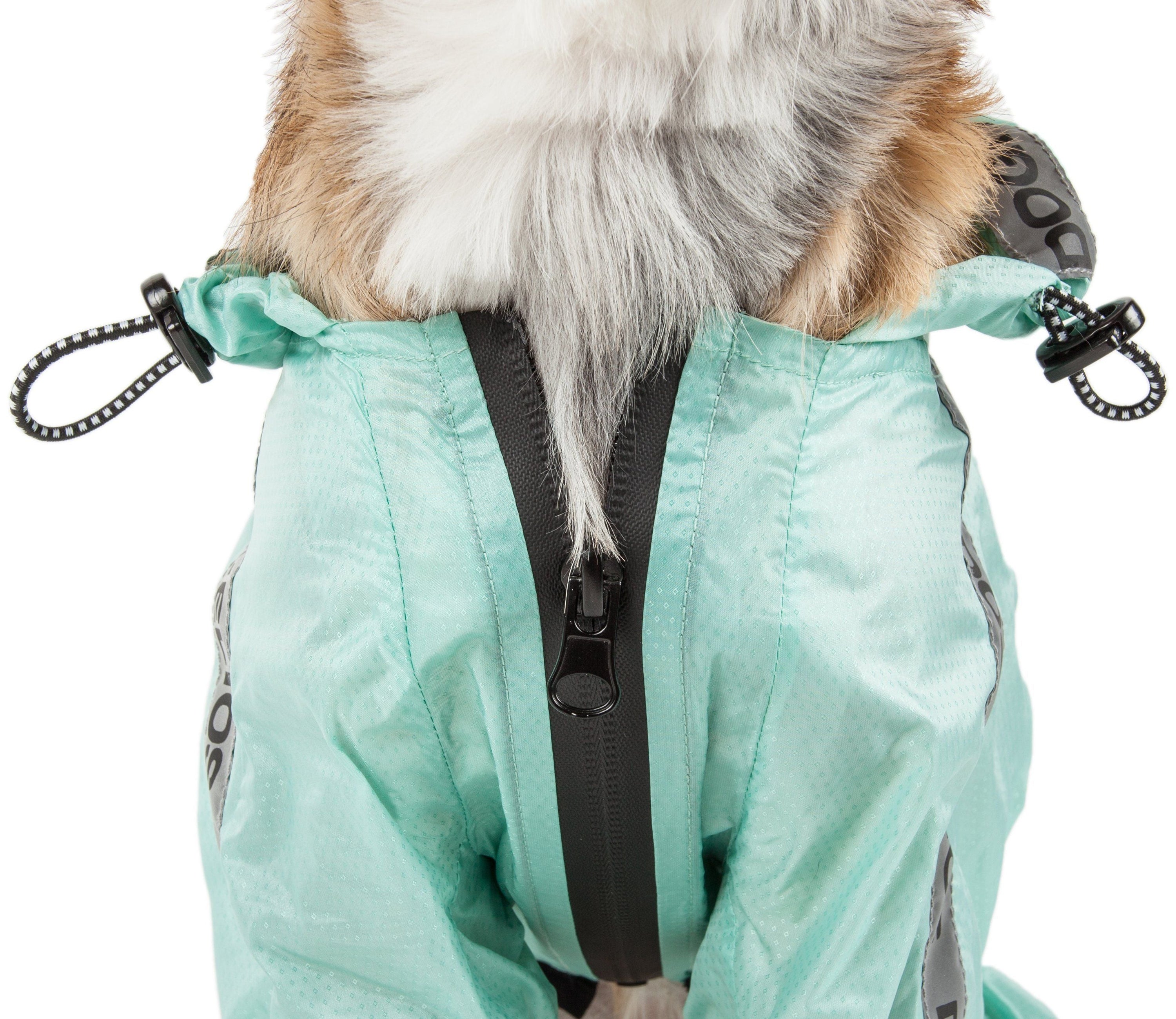 Dog Helios Torrential Shield Waterproof and Adjustable Full Body Dog Raincoat