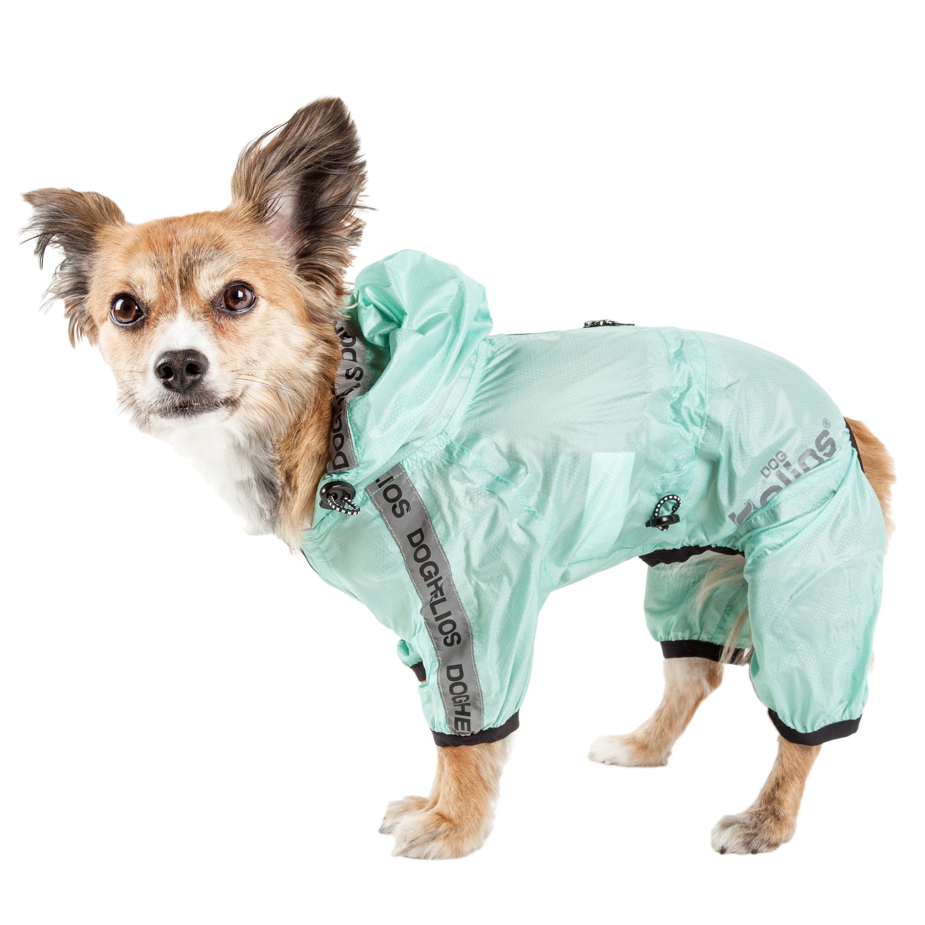 Dog Helios Torrential Shield Waterproof and Adjustable Full Body Dog Raincoat