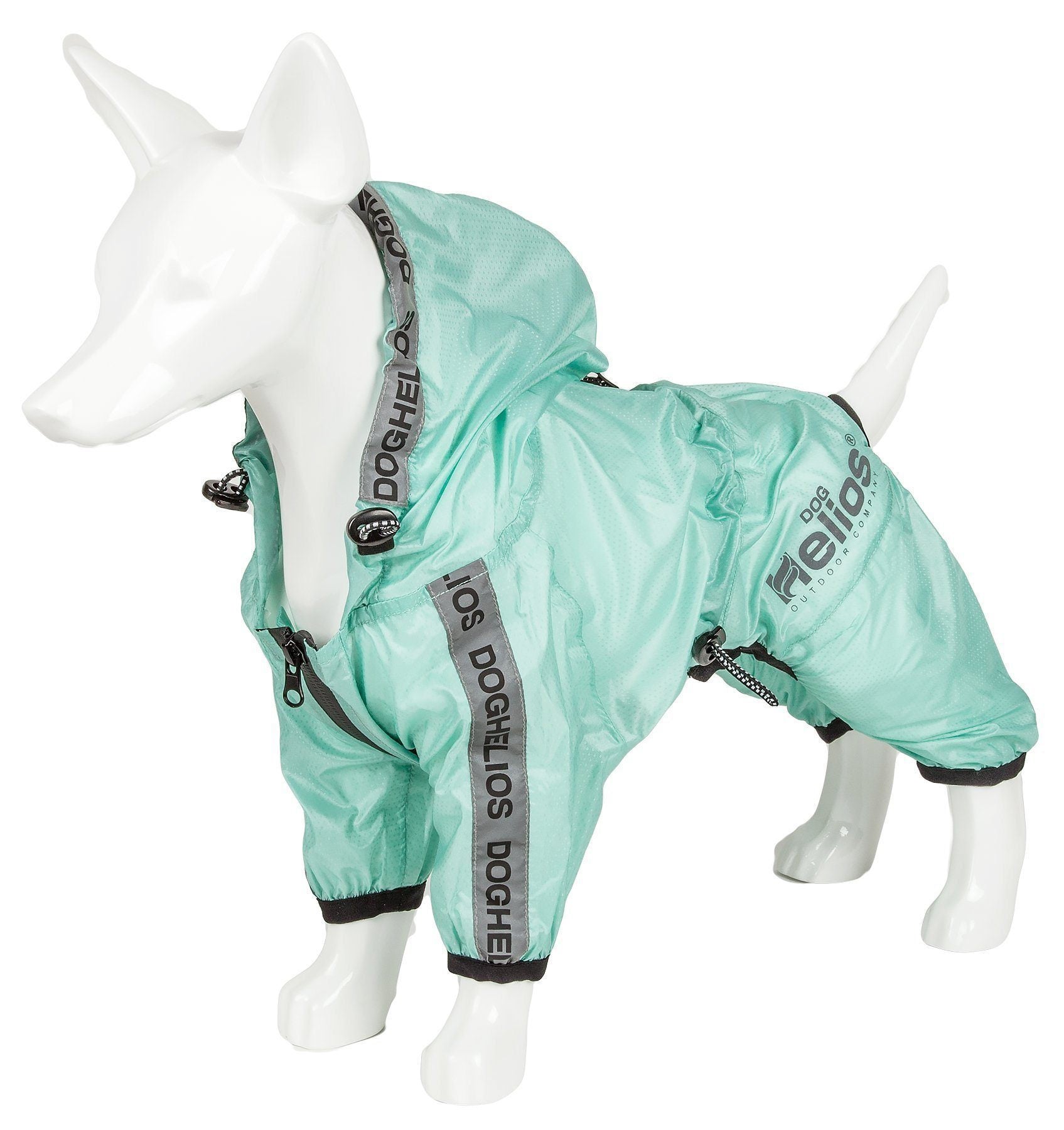 Dog Helios ® Torrential Shield Waterproof and Adjustable Full Body Dog Raincoat