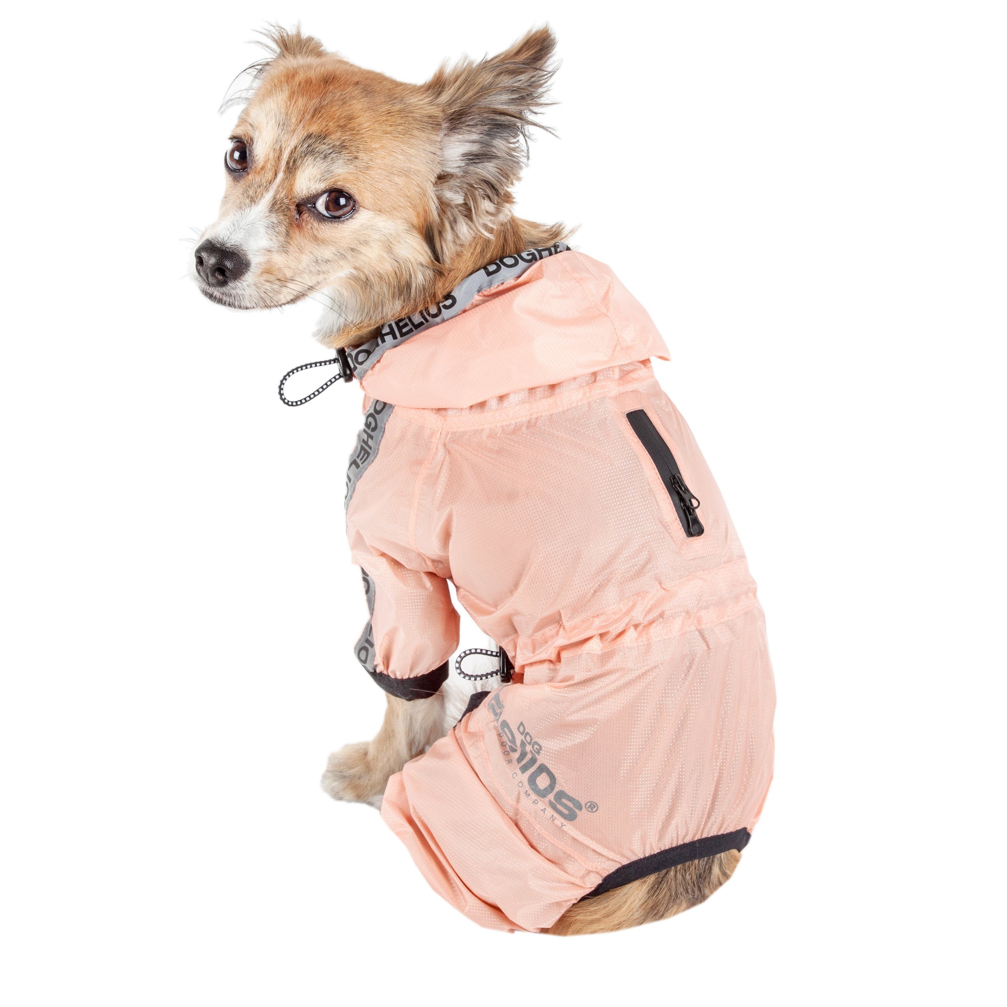 Dog Helios ® Torrential Shield Waterproof and Adjustable Full Body Dog Raincoat