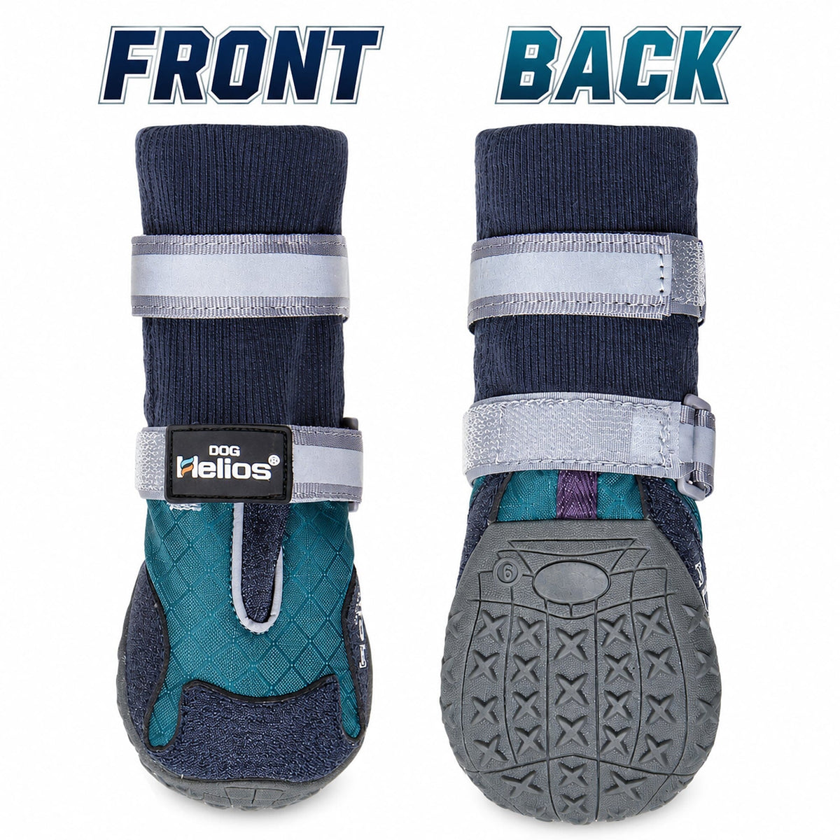 Dog Helios Traverse Premium Grip High-Ankle Outdoor Dog Boots - Set Of 4 | HT Animal Supply