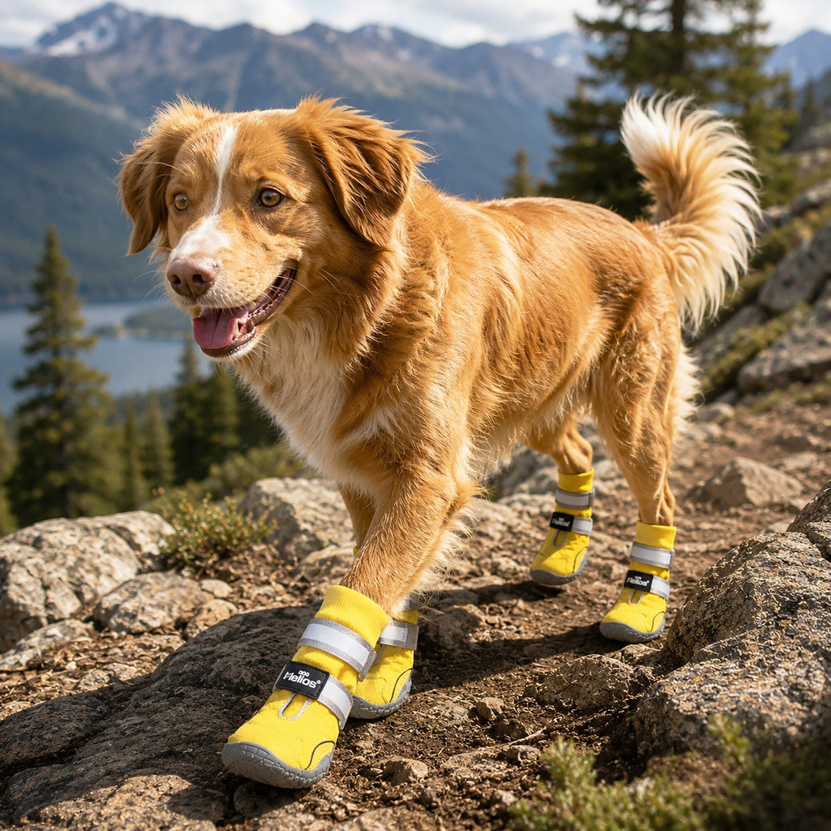 Dog Helios Traverse Premium Grip High-Ankle Outdoor Dog Boots - Set Of 4 | HT Animal Supply