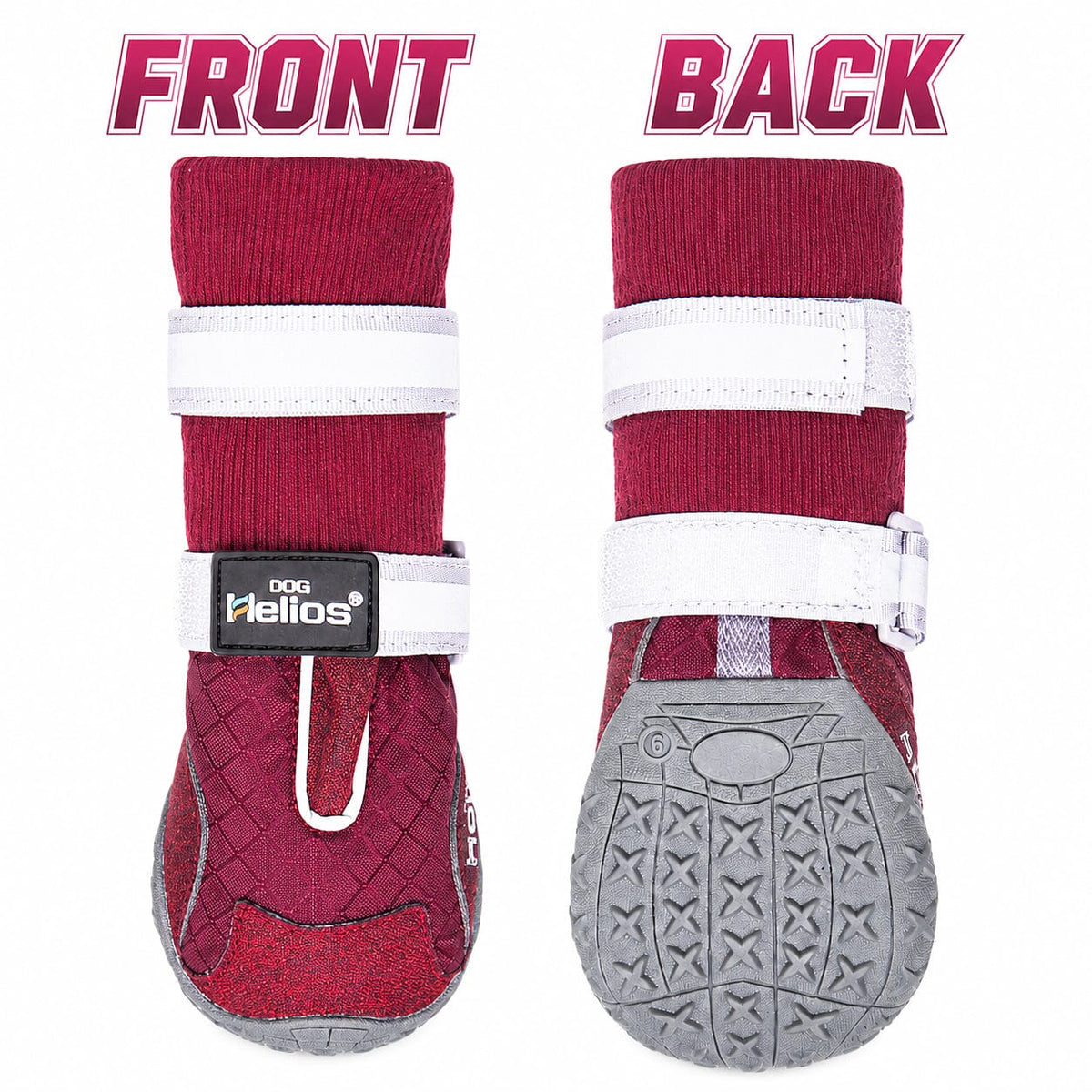 Dog Helios Traverse Premium Grip High-Ankle Outdoor Dog Boots - Set Of 4 | HT Animal Supply