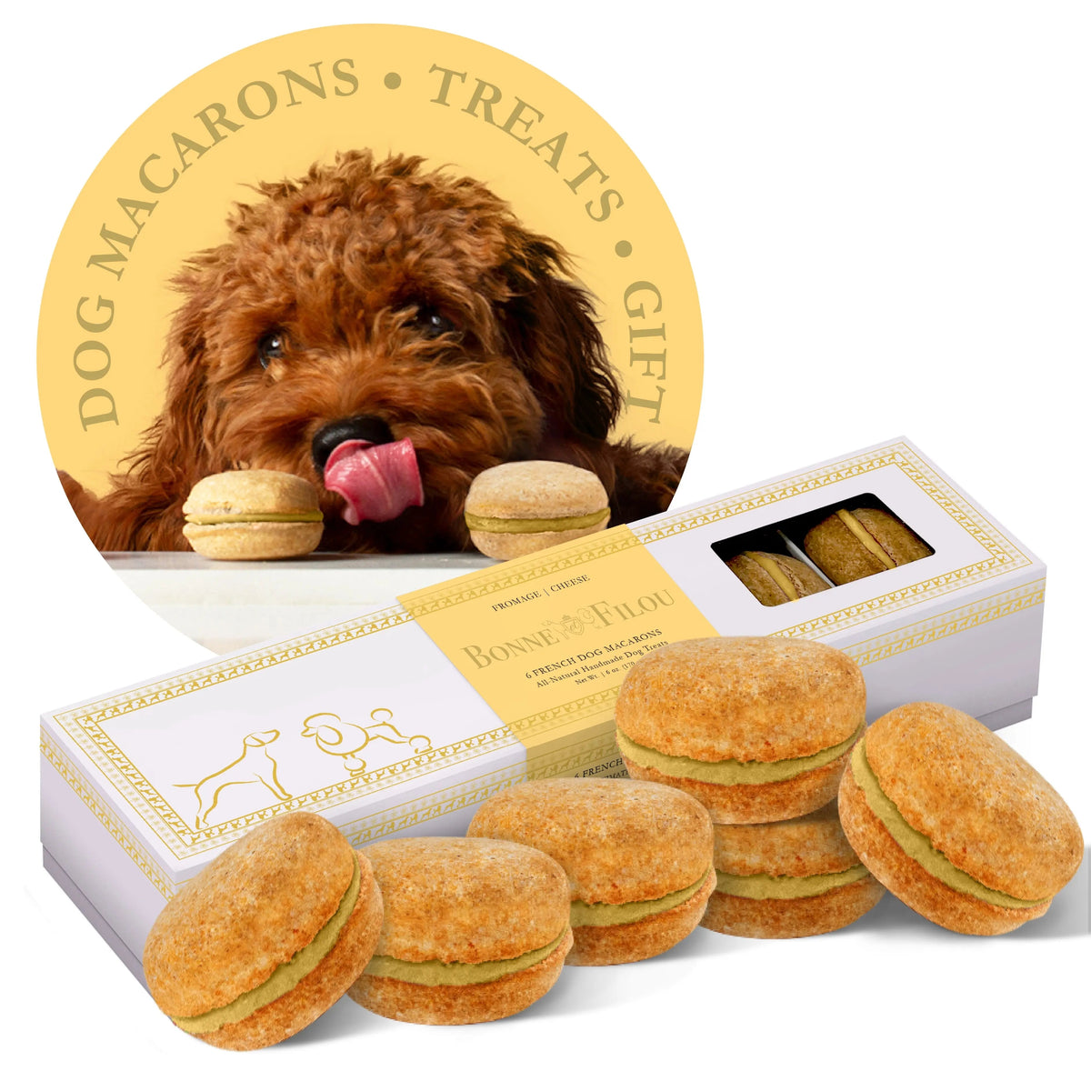 Dog Macarons (Box of 6) 