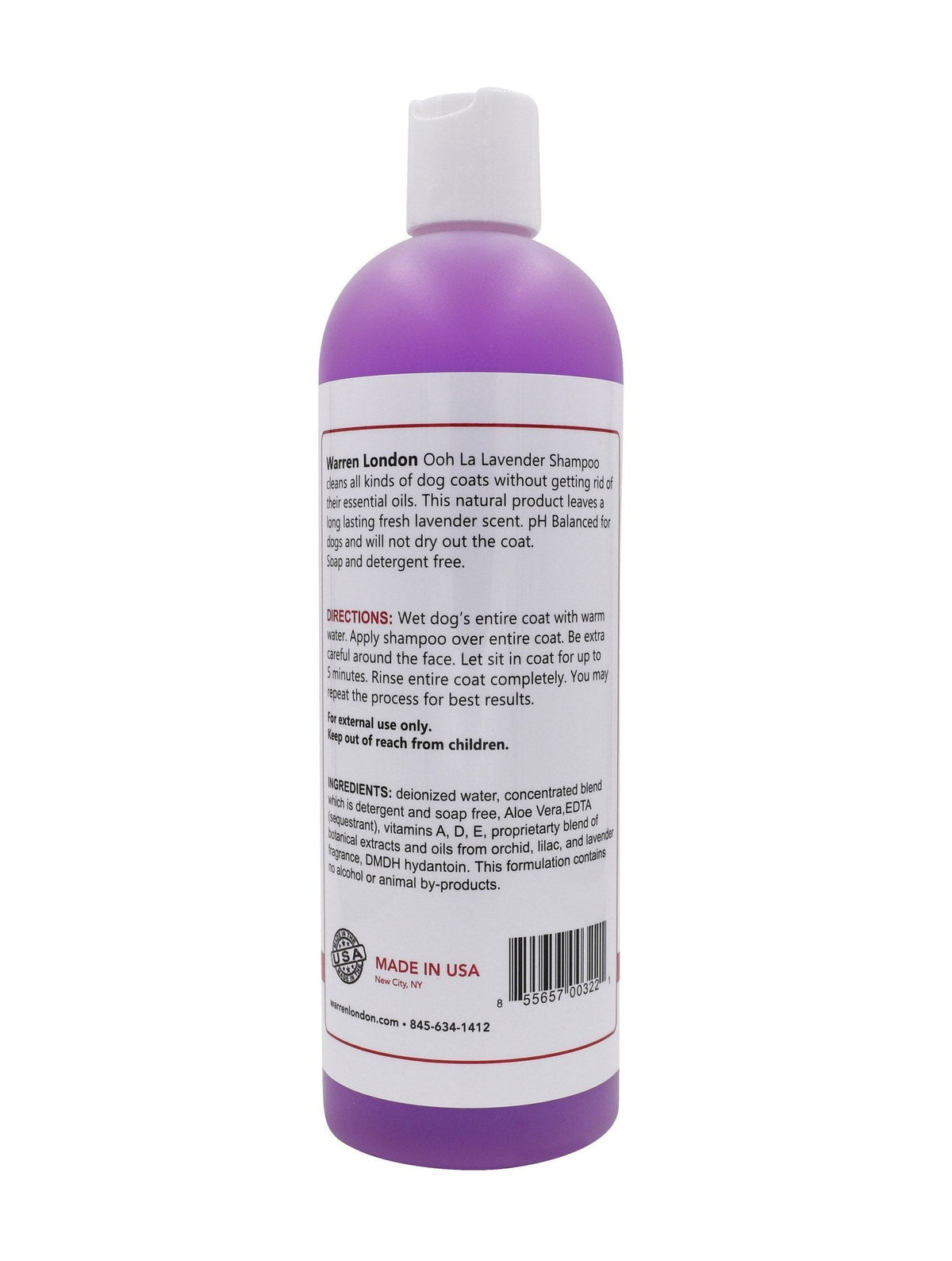 Calming Lavender Dog Shampoo w/Aloe Vera & Essential Oils | HT Animal Supply