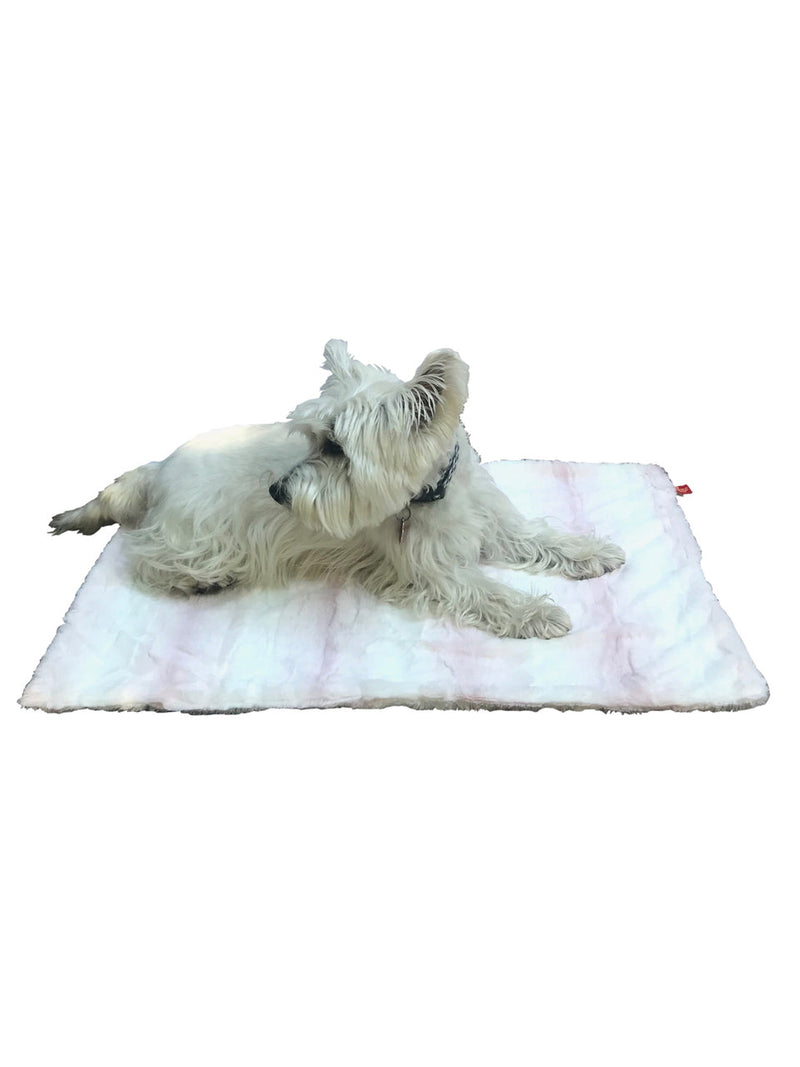 Blanket, Angora Ombre in Rosewater
