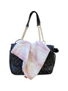 Carrier Square Blanket, Angora Ombre in Rosewater