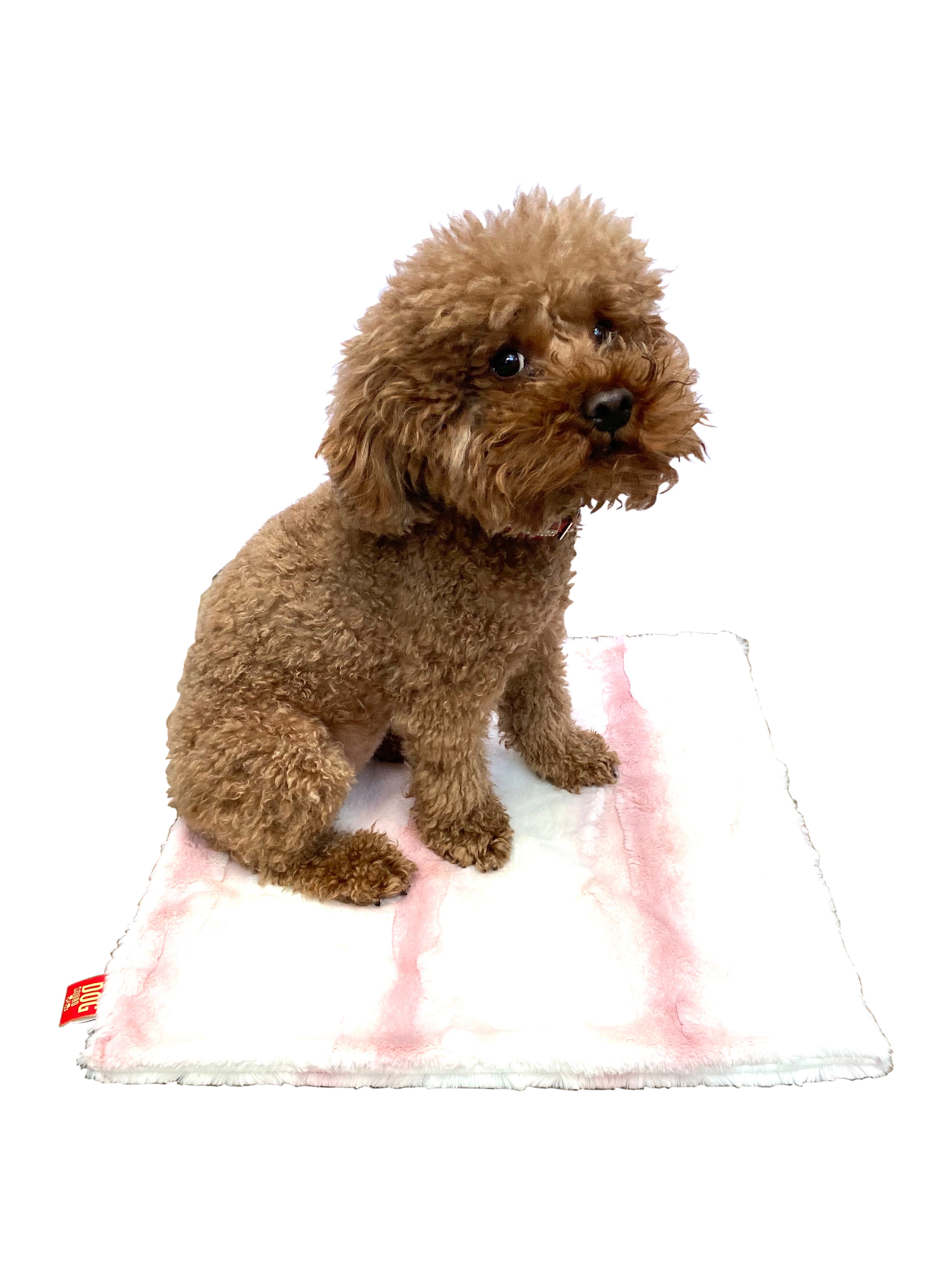 Carrier Square Blanket, Angora Ombre in Rosewater